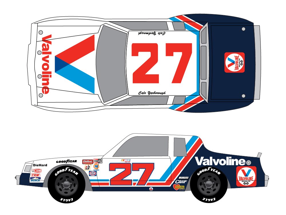 ＾＾ New-1982 #27 Cale Yarborough Valvoline. Where Jr got his paint