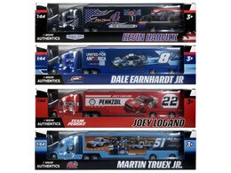 NASCAR AUTHENTICS 2021 WAVE 4 1:64 HAULER 4 PACK