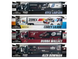 NASCAR AUTHENTICS 2021 WAVE 5 1:64 HAULER 4 PACK