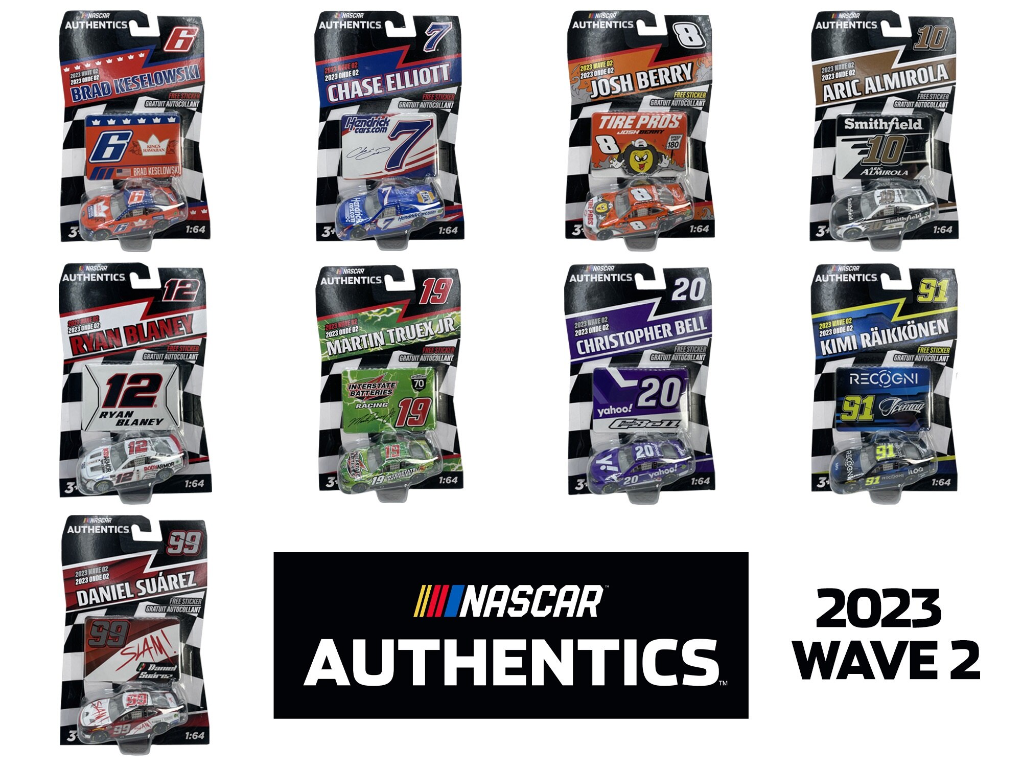 NASCAR AUTHENTICS 2023 WAVE 2 164 10 PACK