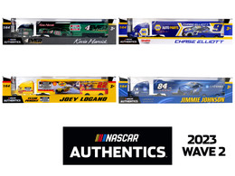 NASCAR AUTHENTICS 2023 WAVE 2 1:64 HAULER 4 PACK