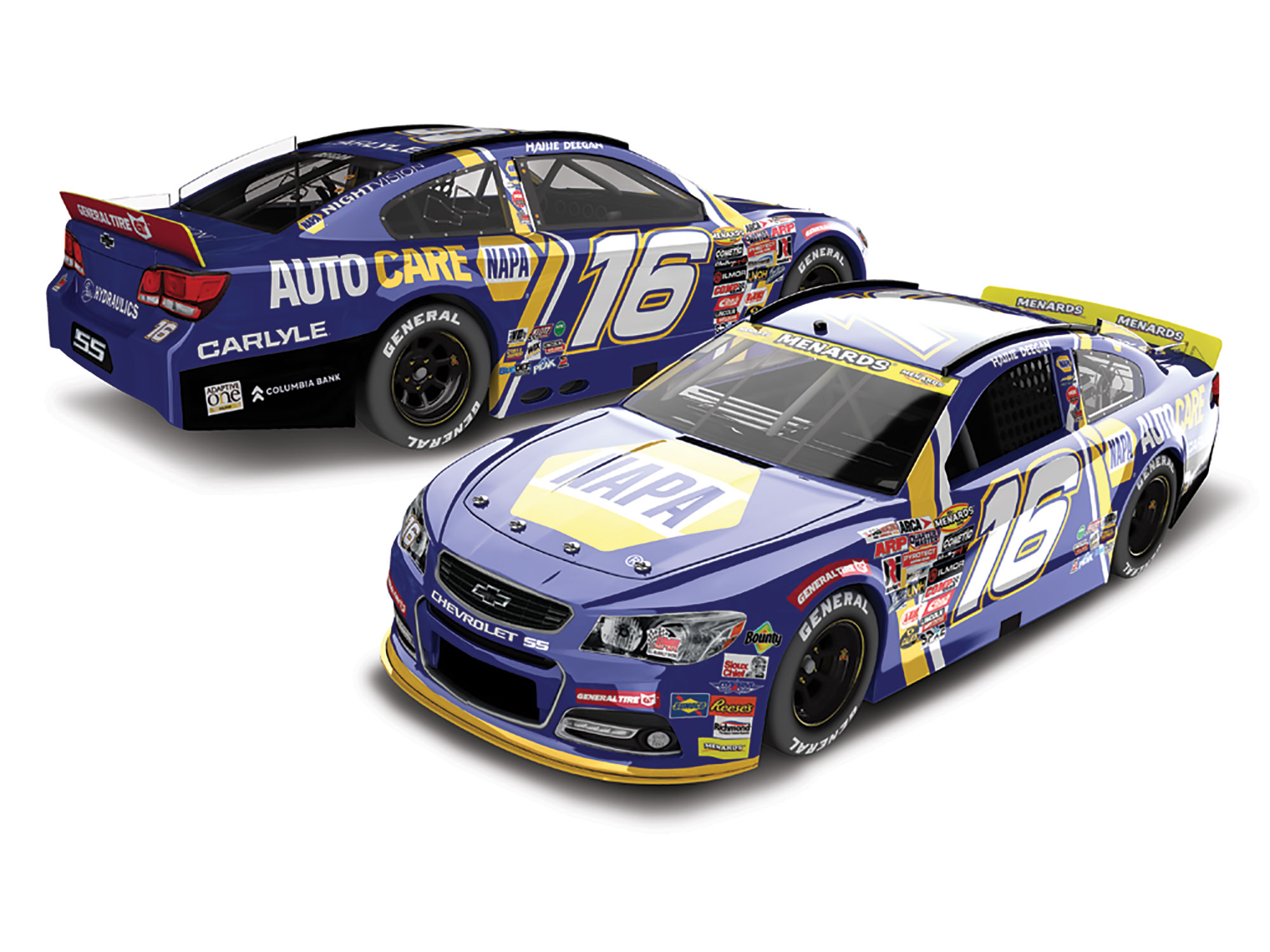 HAILIE DEEGAN 2026 NAPA 1:24 COLOR CHROME ARC DIECAST