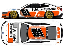 COREY LAJOIE SCHLUTER SYSTEMS WHITE 1:24 COLOR CHROME ARC DIECAST