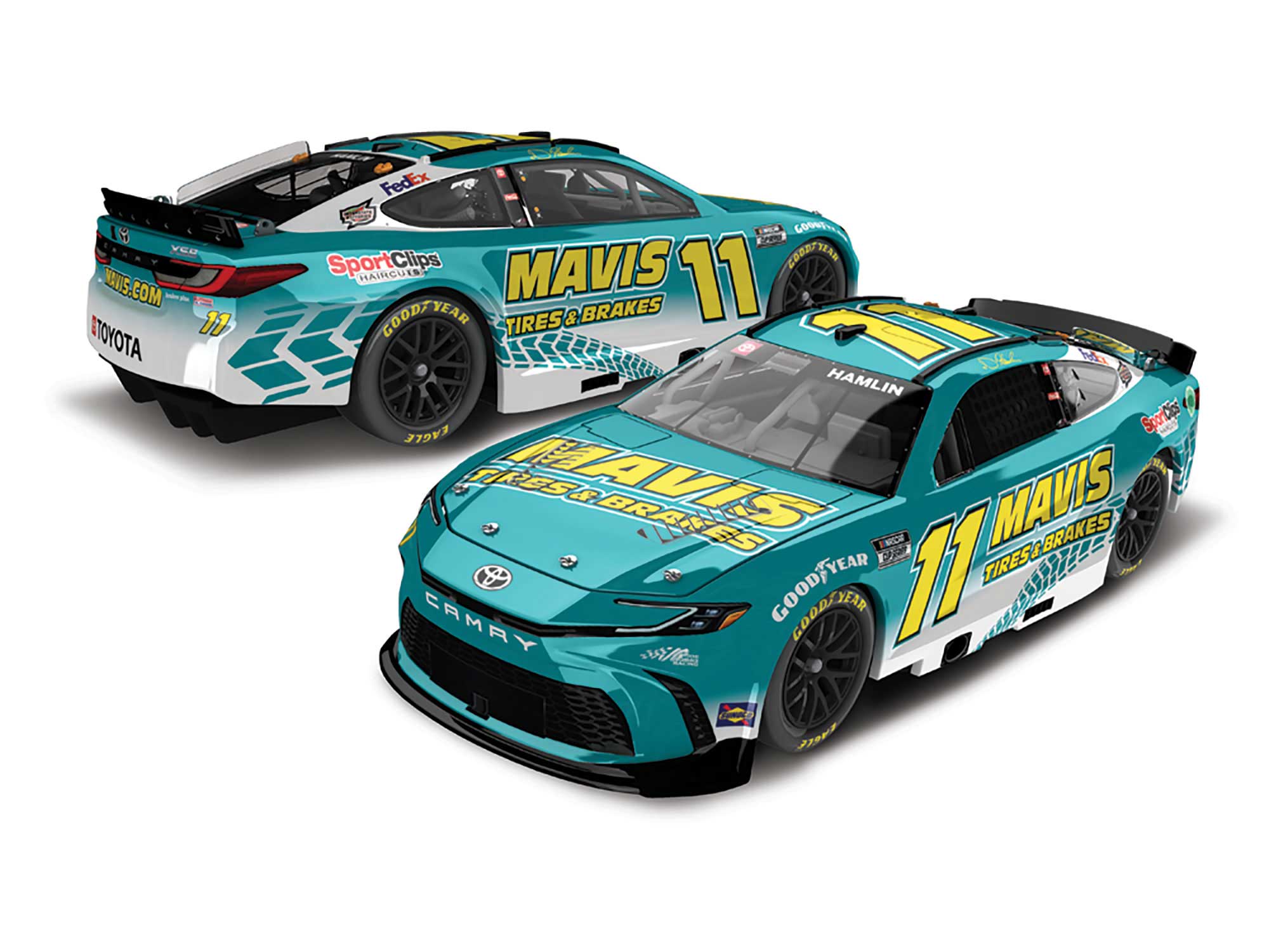 DENNY HAMLIN 2024 MAVIS TIRES & BRAKES 124 ARC DIECAST