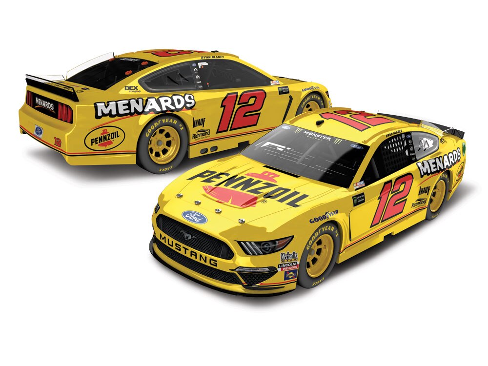 Ryan Blaney 2018 Lionel #12 Menard/'s//Duracell ELITE Ford Fusion 1//24 FREE SHIP!