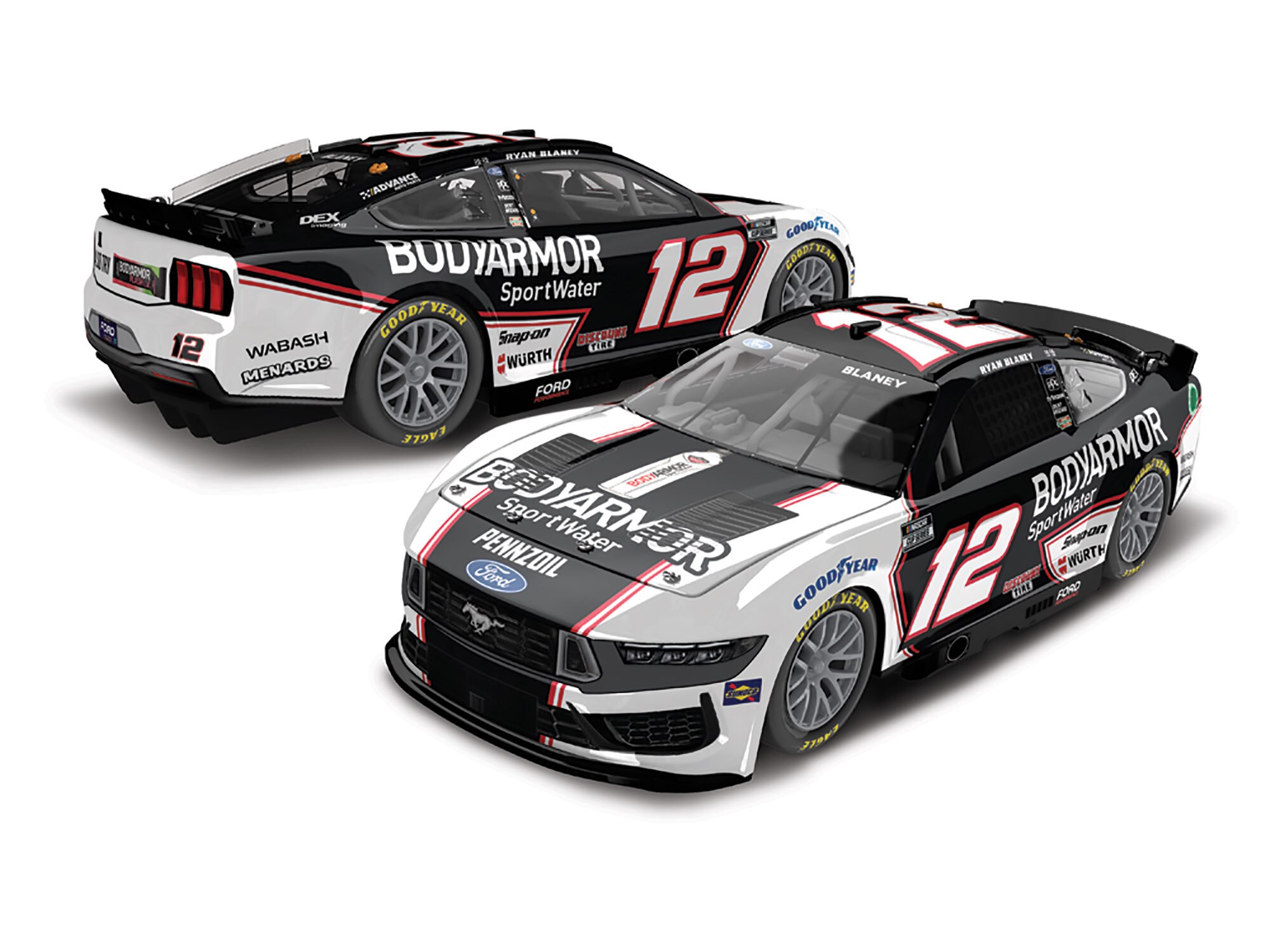 RYAN BLANEY 2024 BODYARMOR SPORTWATER 1:24 COLOR CHROME ARC DIECAST