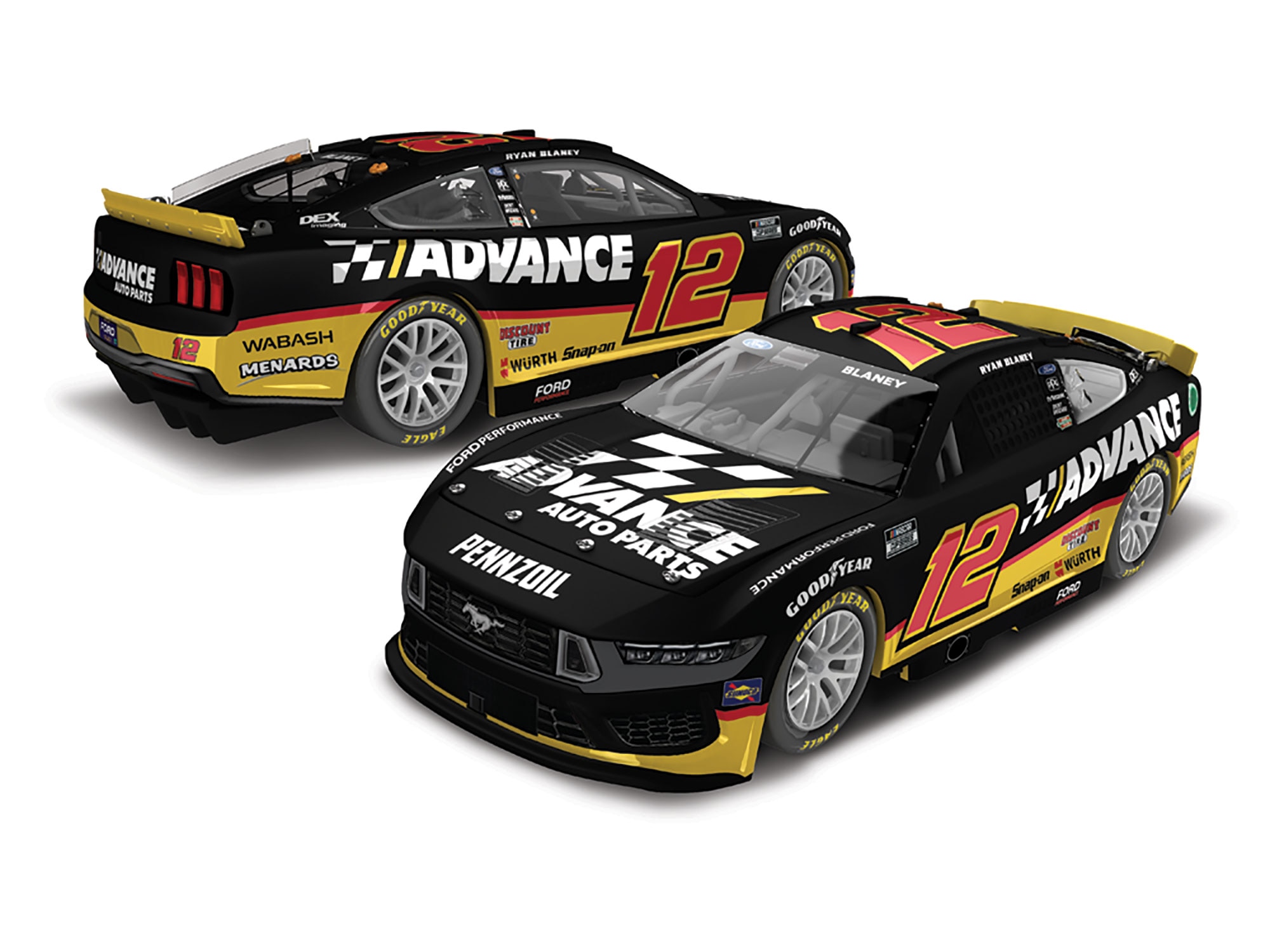 RYAN BLANEY 2024 ADVANCE AUTO PARTS 1:64 ARC DIECAST