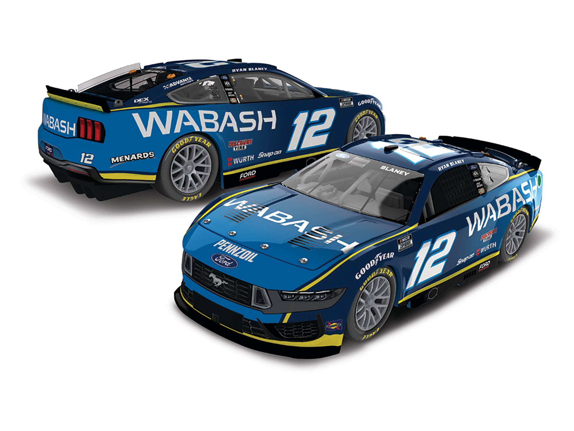 RYAN BLANEY 2025 WABASH 1:24 ARC DIECAST