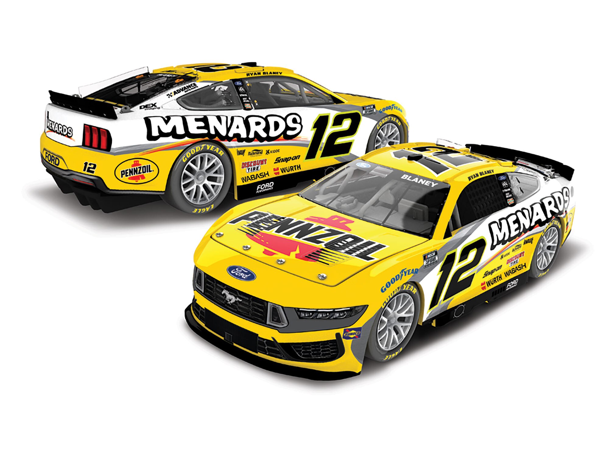 Modellino Pressofuso Ryan Blaney 2025 Pennzoil – Lionel Racing – Scala 1:64