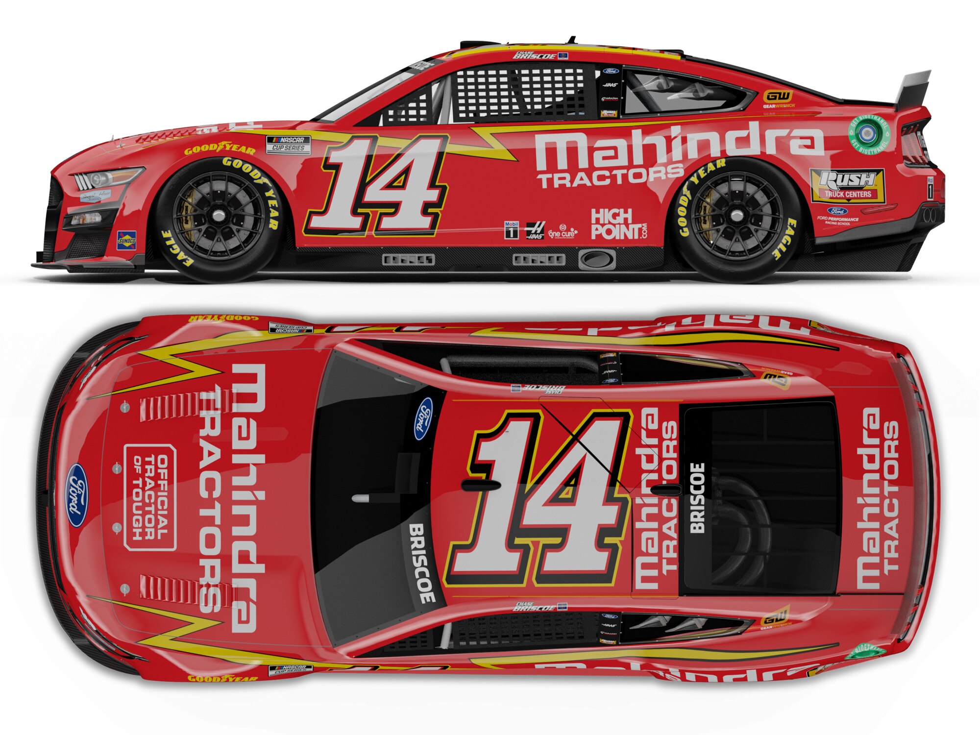 CHASE BRISCOE 2022 MAHINDRA TRACTORS THROWBACK 1:64 ARC DIECAST