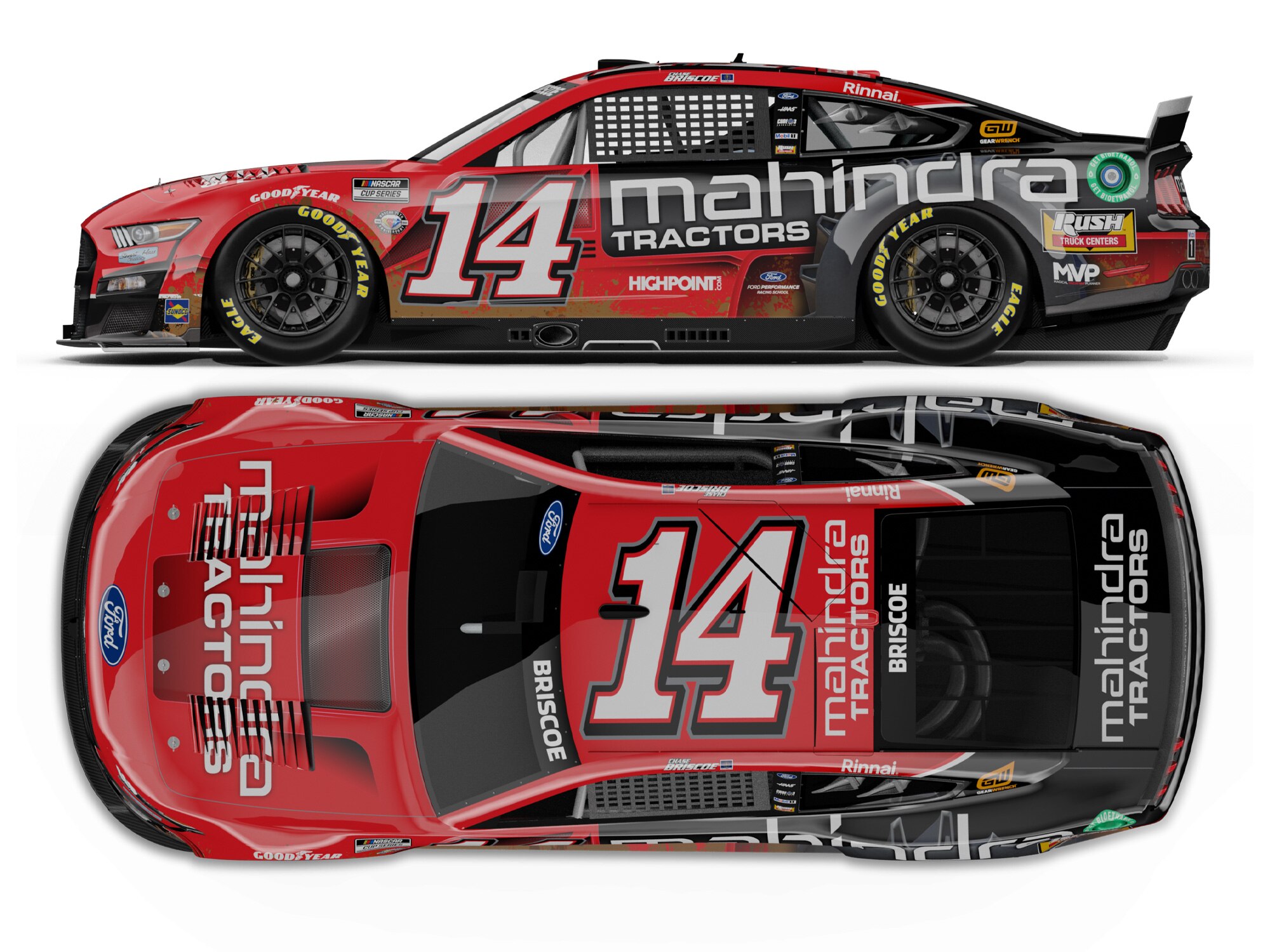 CHASE BRISCOE 2023 MAHINDRA TRACTORS 1:24 ELITE DIECAST