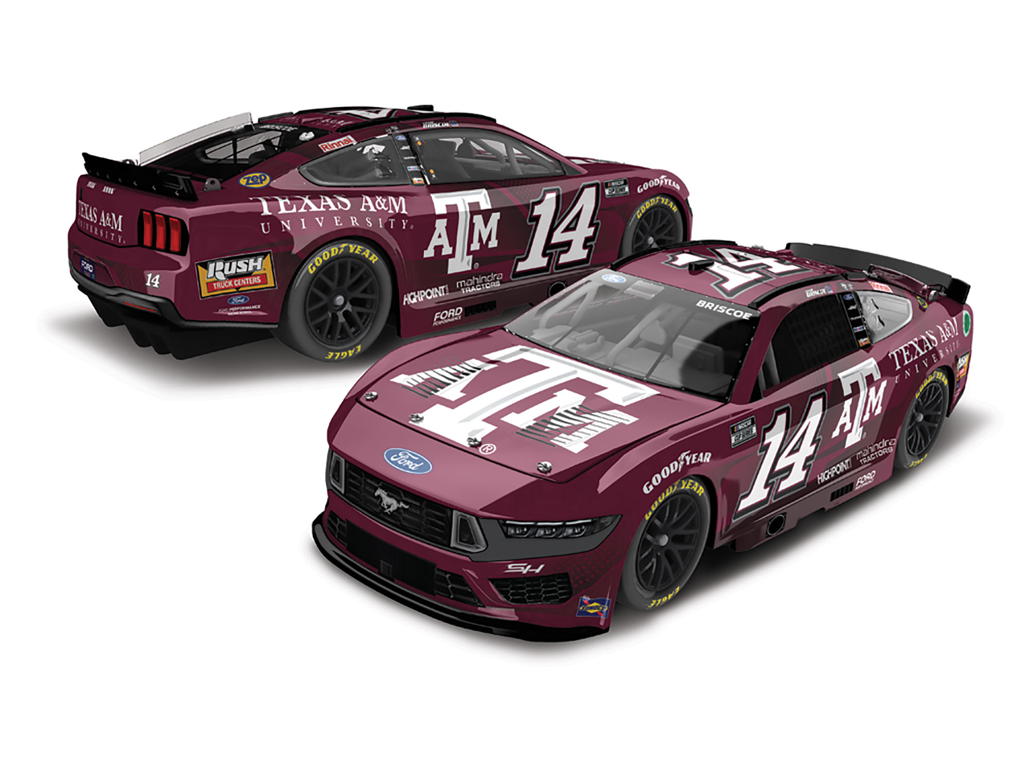 CHASE BRISCOE 2025 TEXAS A&M 1:24 ELITE DIECAST