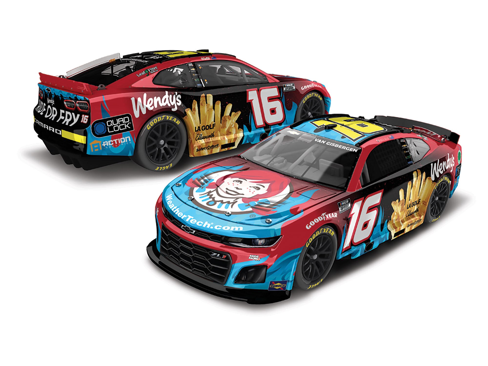 SHANE VAN GISBERGEN 2024 WENDY'S 1:24 ARC DIECAST