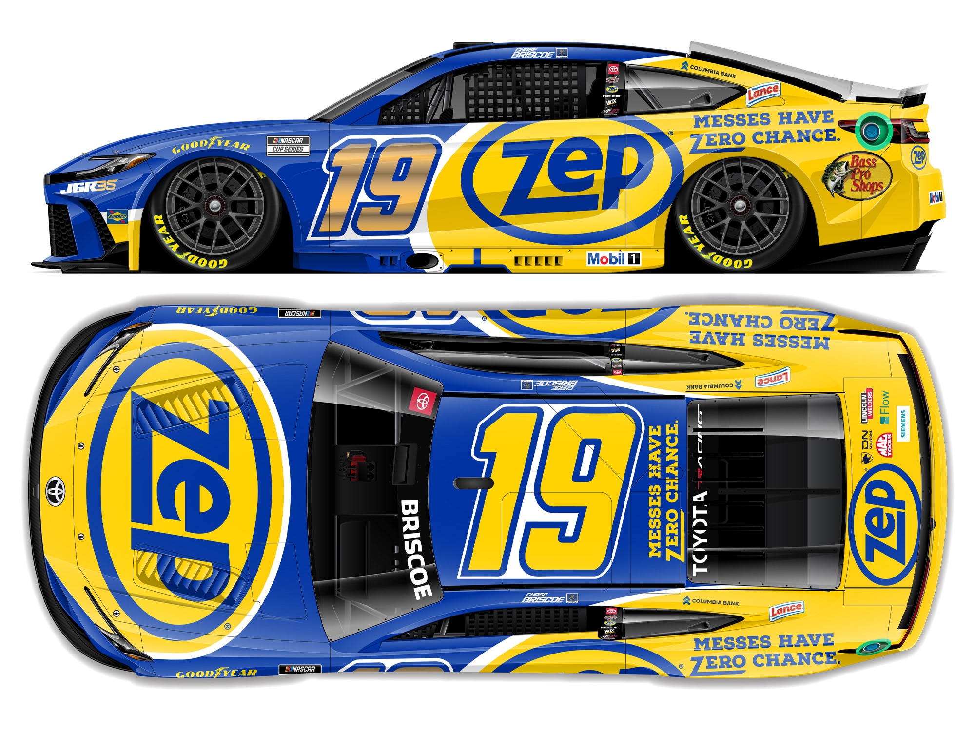 CHASE BRISCOE 2026 ZEP 1:24 COLOR CHROME ARC DIECAST
