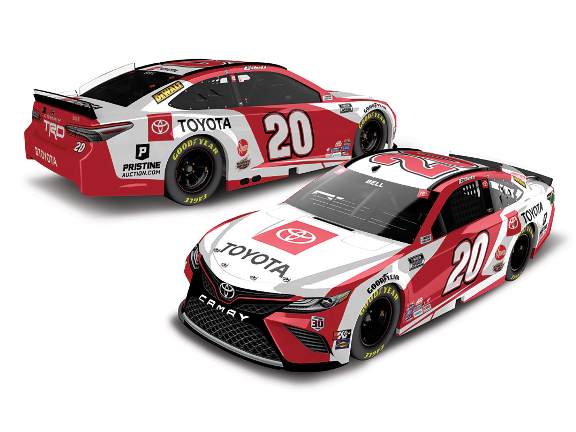 CHRISTOPHER BELL 2021 TOYOTA 1:24 COLOR CHROME ARC DIECAST