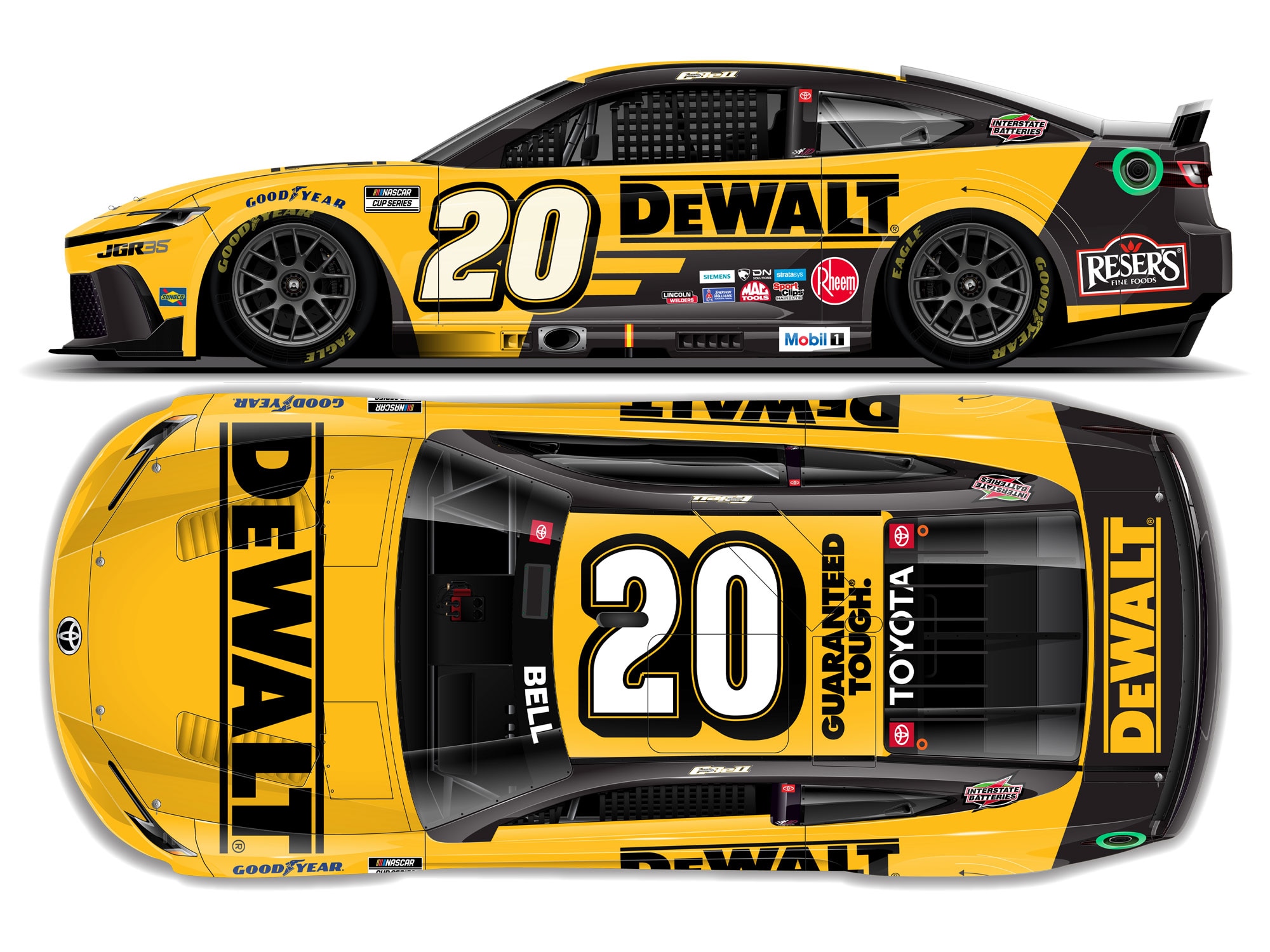CHRISTOPHER BELL 2026 DEWALT 1:24 ARC DIECAST