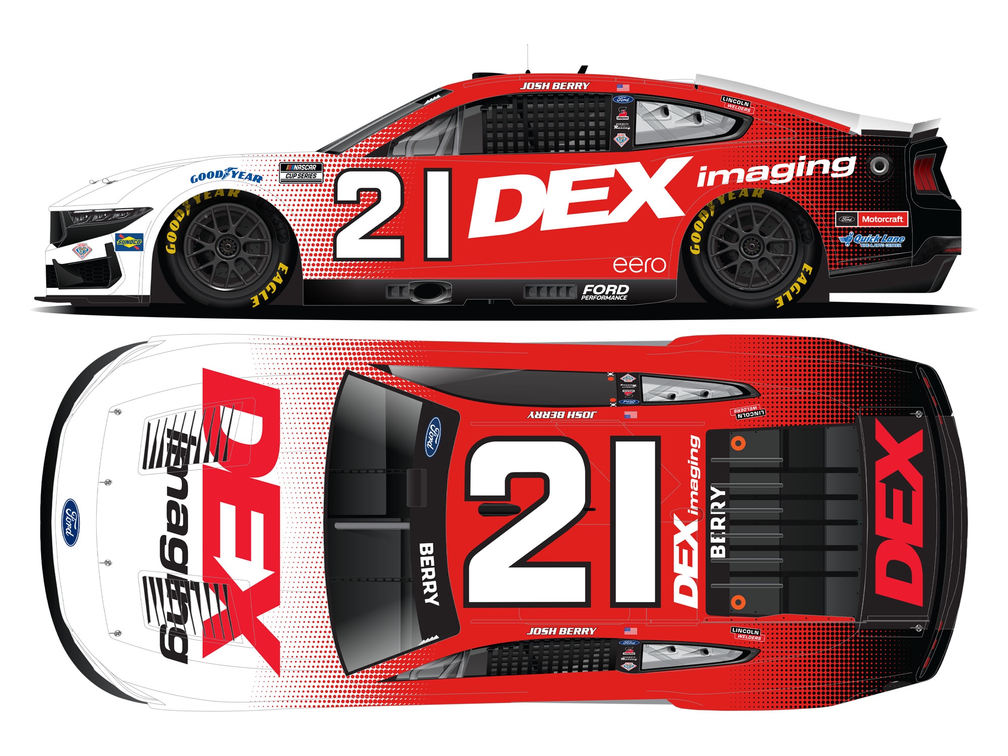 JOSH BERRY 2025 DEX IMAGING 1:24 COLOR CHROME ARC DIECAST