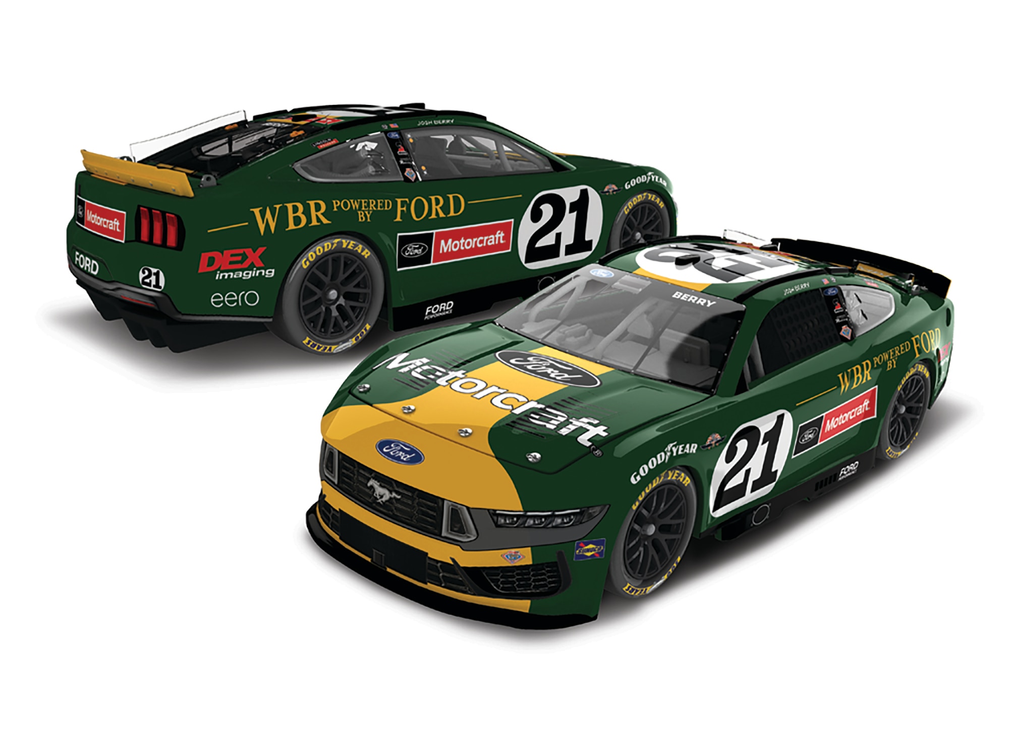 JOSH BERRY 2025 MOTORCRAFT THROWBACK 1:64 ARC DIECAST