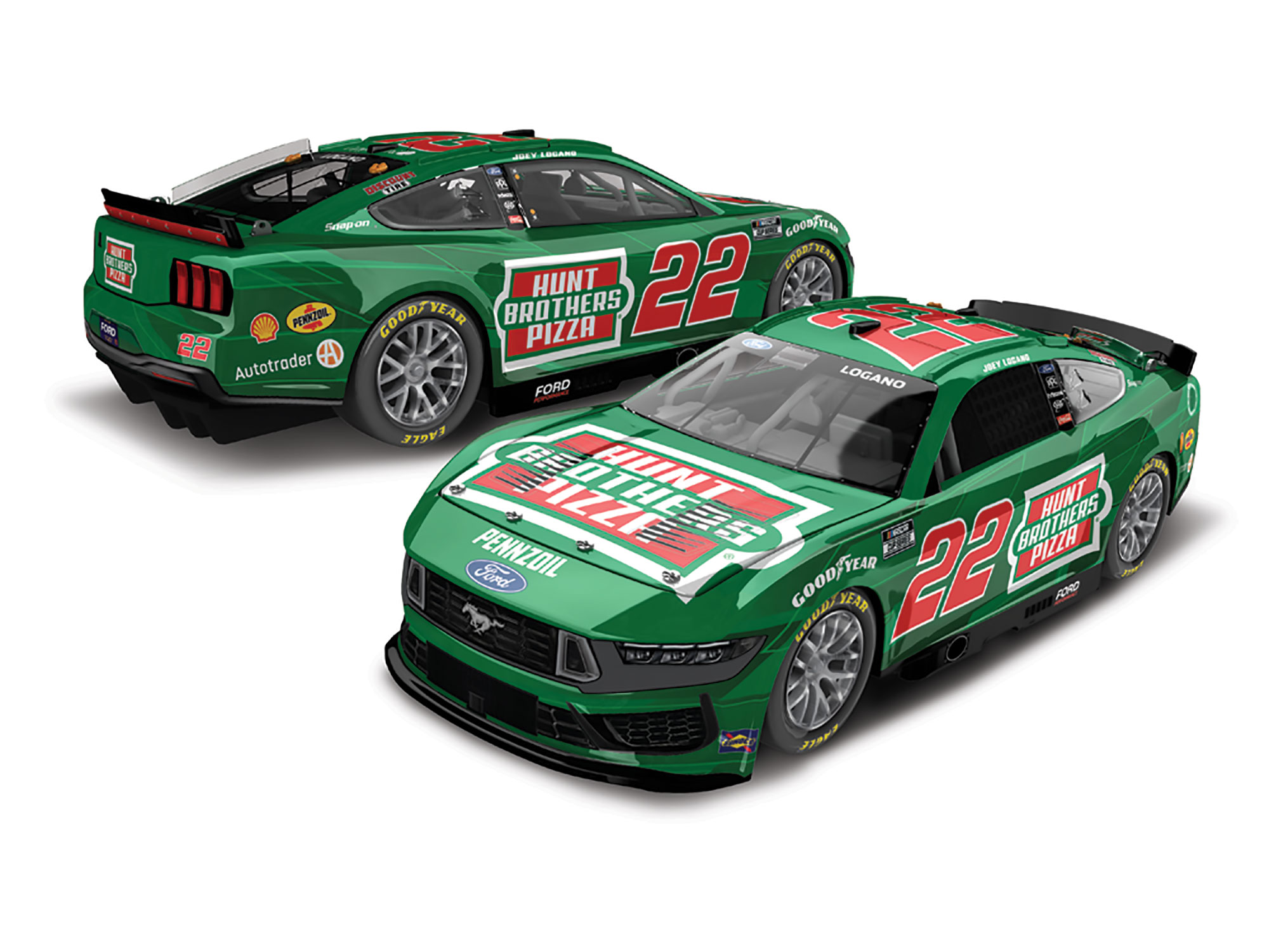 JOEY LOGANO 2025 HUNT BROTHERS PIZZA 1:64 ARC DIECAST