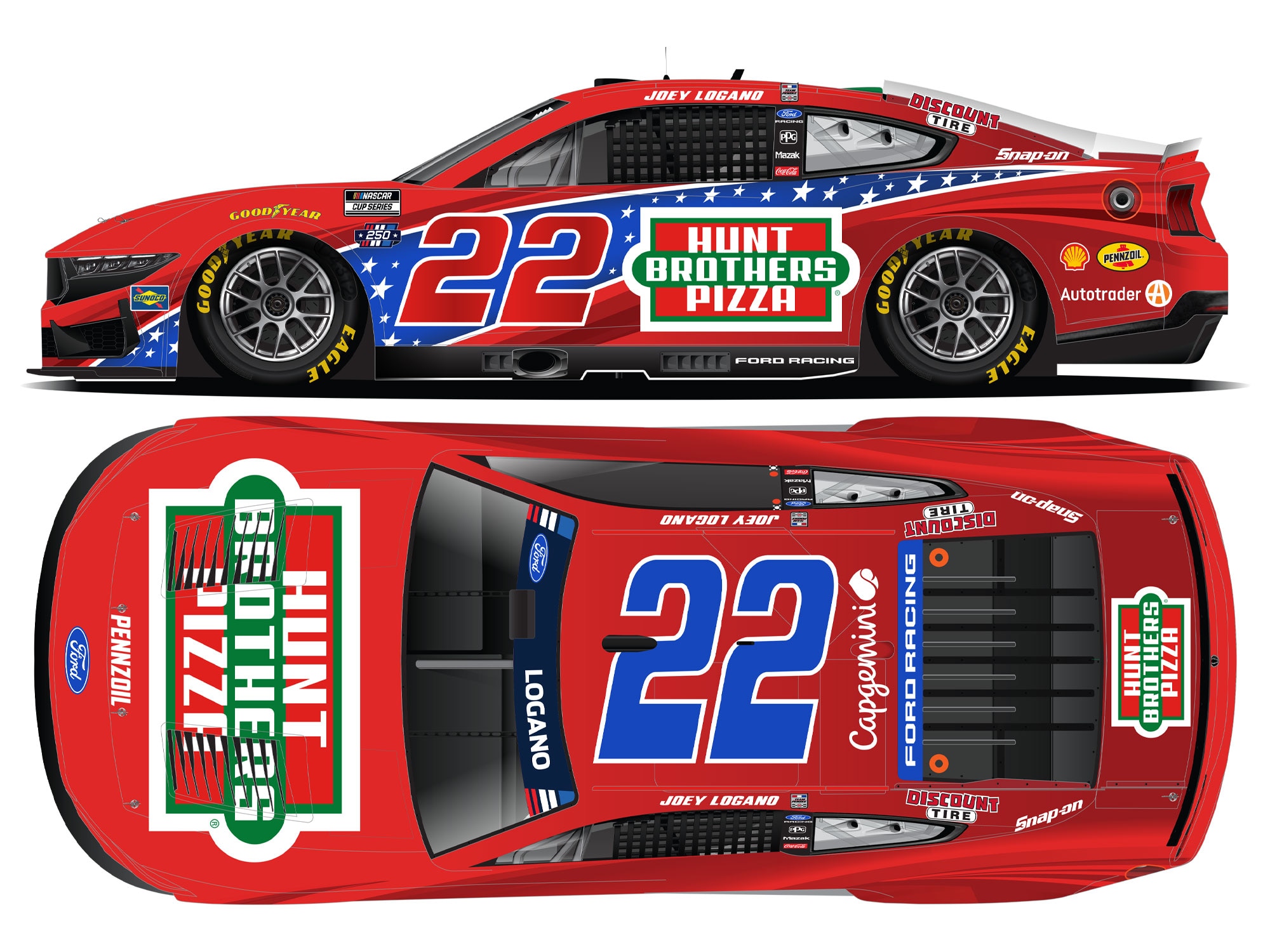 ライオネル　1/24 3台セット　ロガーノ　エリオット　モフィット SHOP BY DRIVER > Joey Logano