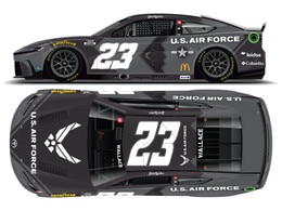 BUBBA WALLACE 2025 U.S. AIR FORCE 1:24 COLOR CHROME ARC DIECAST