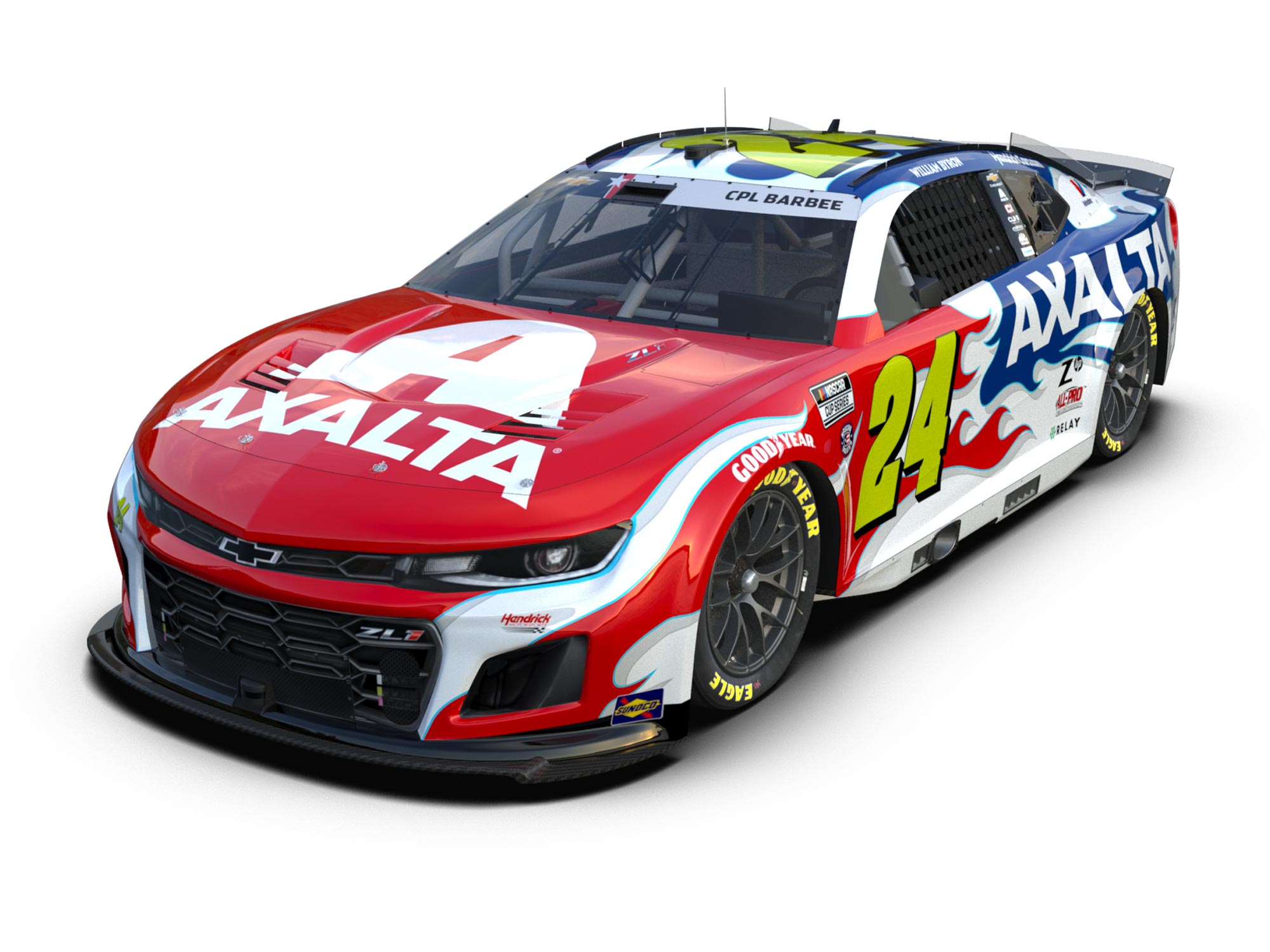 WILLIAM BYRON 2025 AXALTA PATRIOTIC 1:24 ELITE PREMIER DIECAST