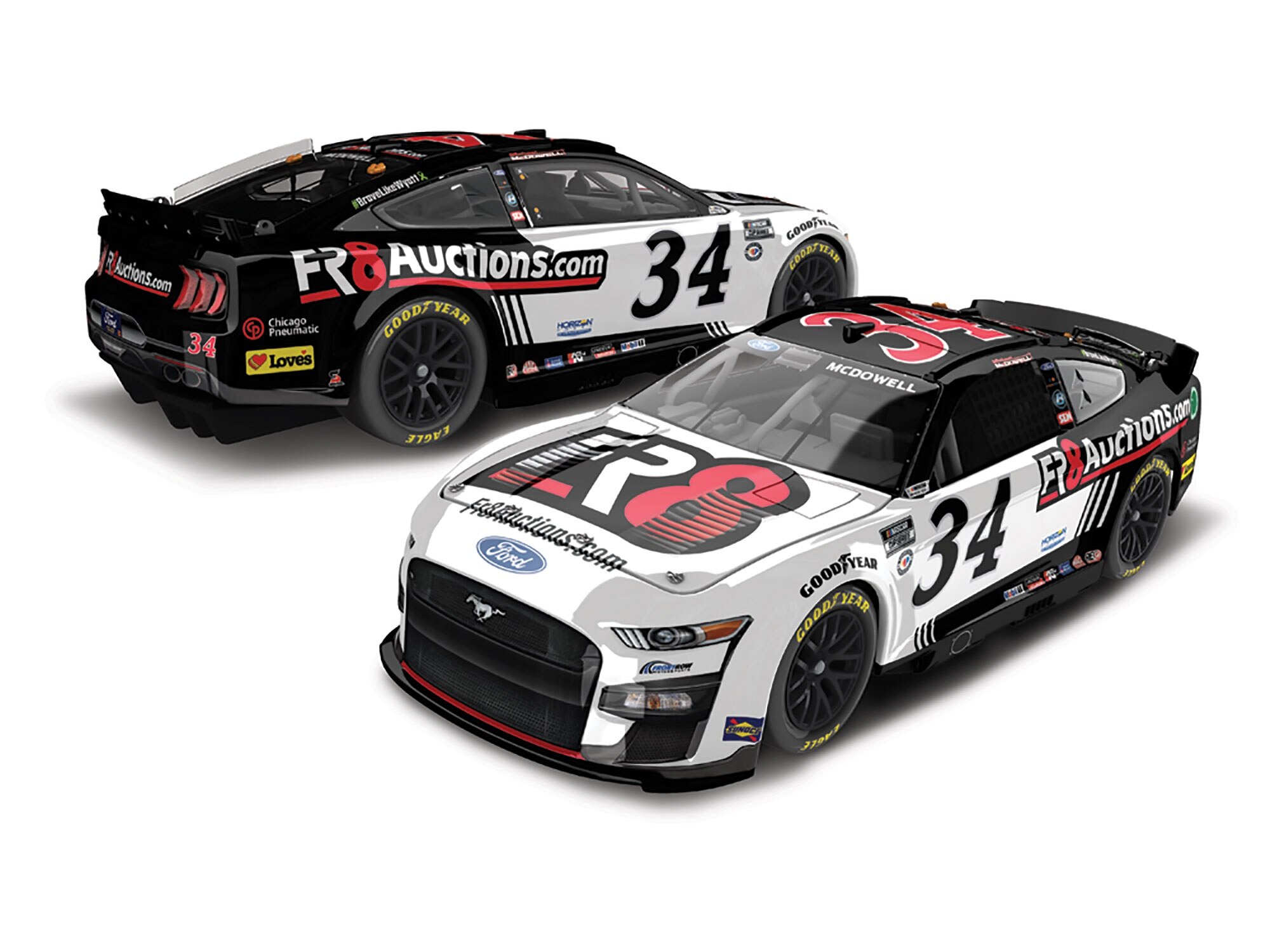 MICHAEL MCDOWELL 2023 FR8AUCTIONS.COM 1:24 ELITE DIECAST