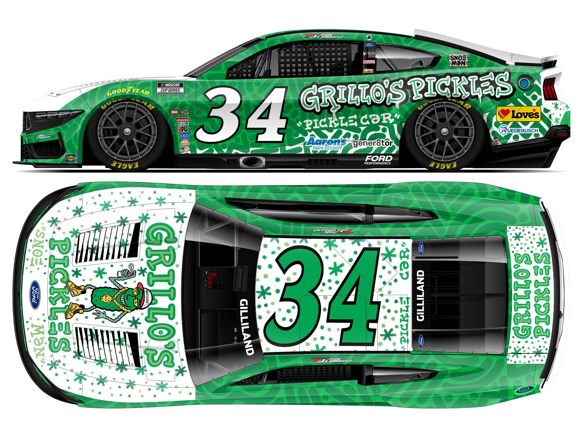 TODD GILLILAND GRILLO'S PICKLES SNOEMAN 1:64 ARC DIECAST