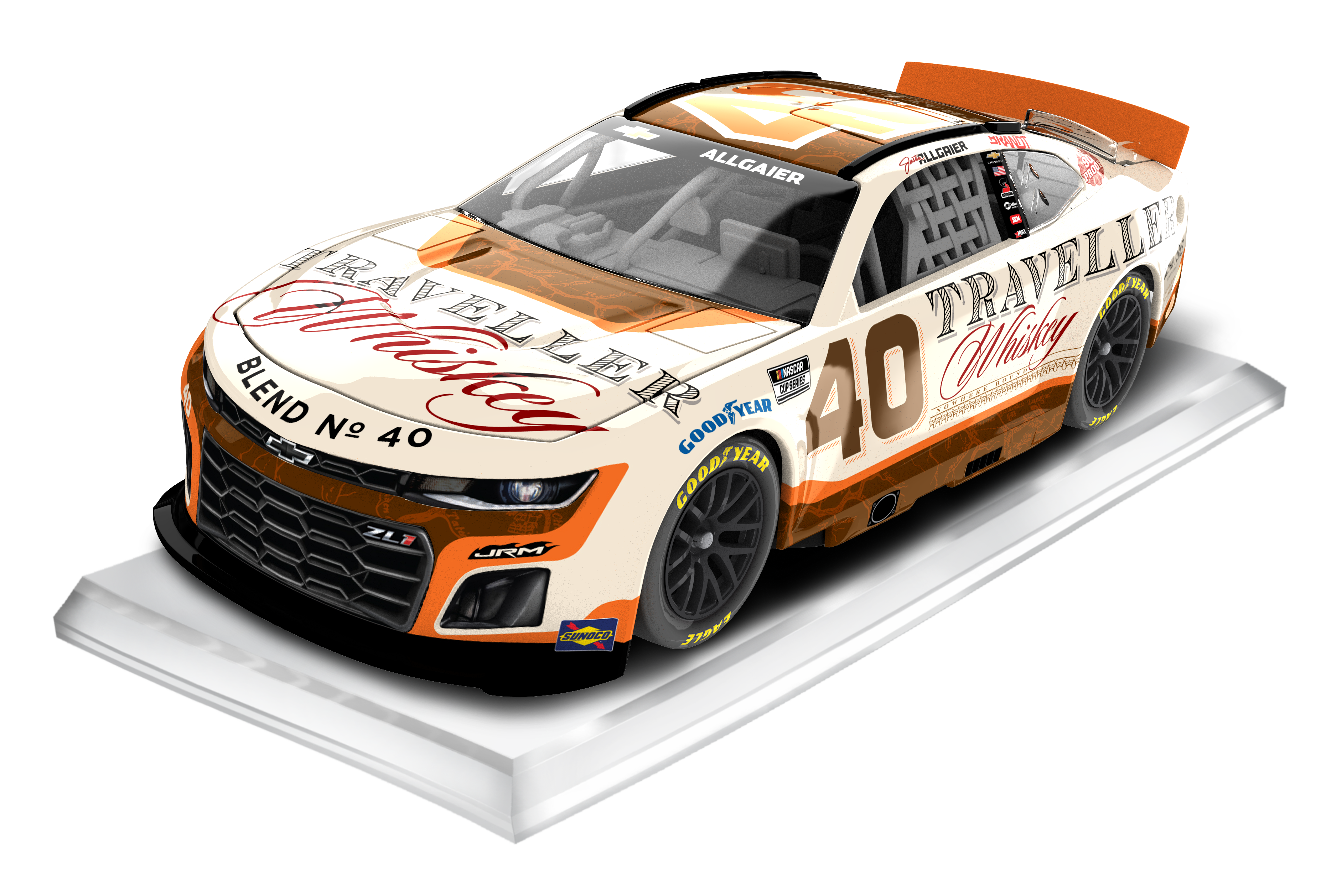 JUSTIN ALLGAIER 2025 TRAVELLER WHISKEY 1:64 ARC DIECAST
