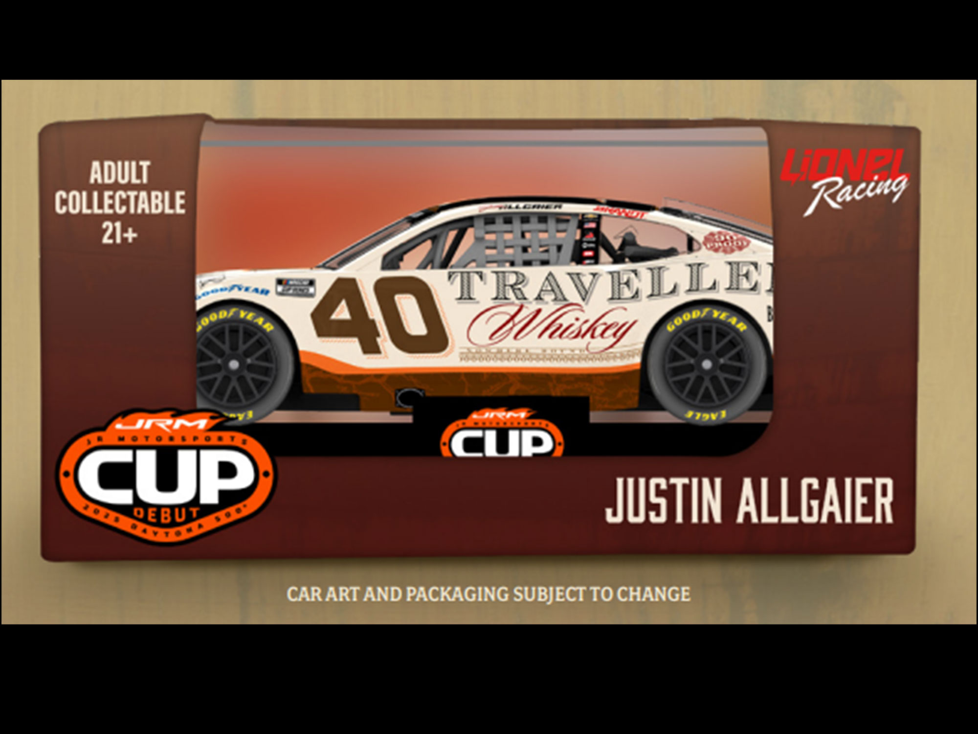 JUSTIN ALLGAIER 2025 TRAVELLER WHISKEY 1:64 ARC DIECAST