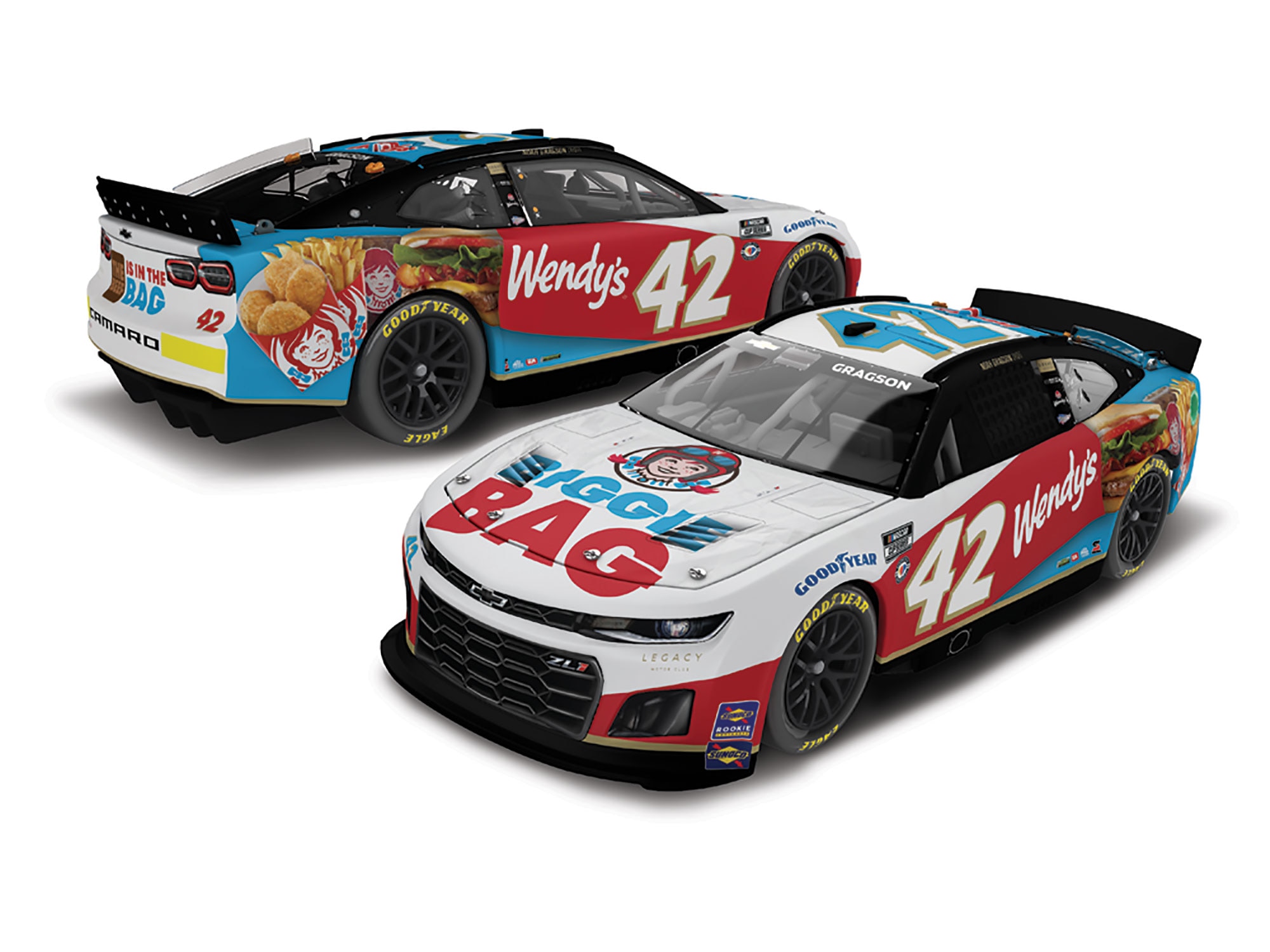 NOAH GRAGSON 2023 WENDY'S BIGGIE BAG 1:24 ARC DIECAST