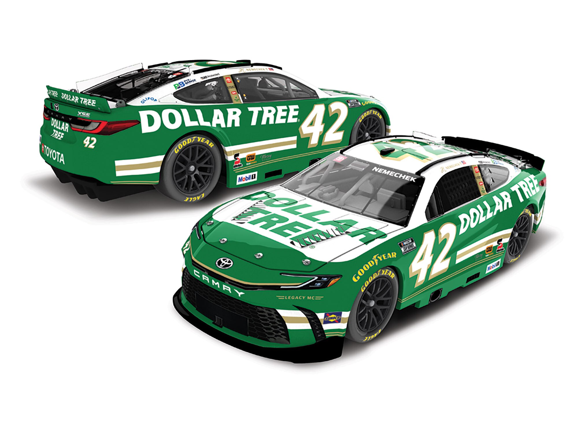 JOHN HUNTER NEMECHEK 2026 DOLLAR TREE 1:24 ARC DIECAST