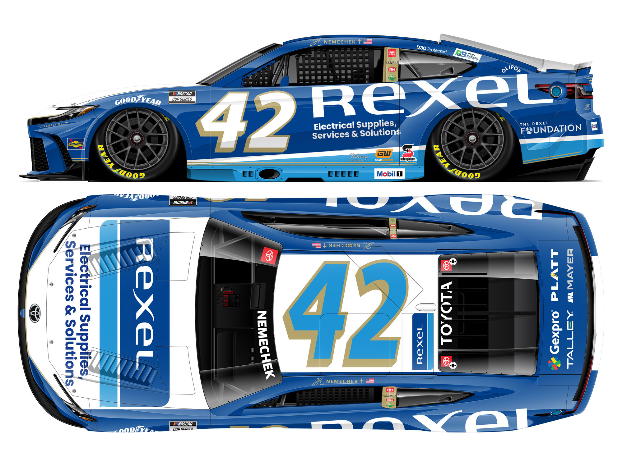 JOHN HUNTER NEMECHEK 2026 REXEL 1:24 ARC DIECAST