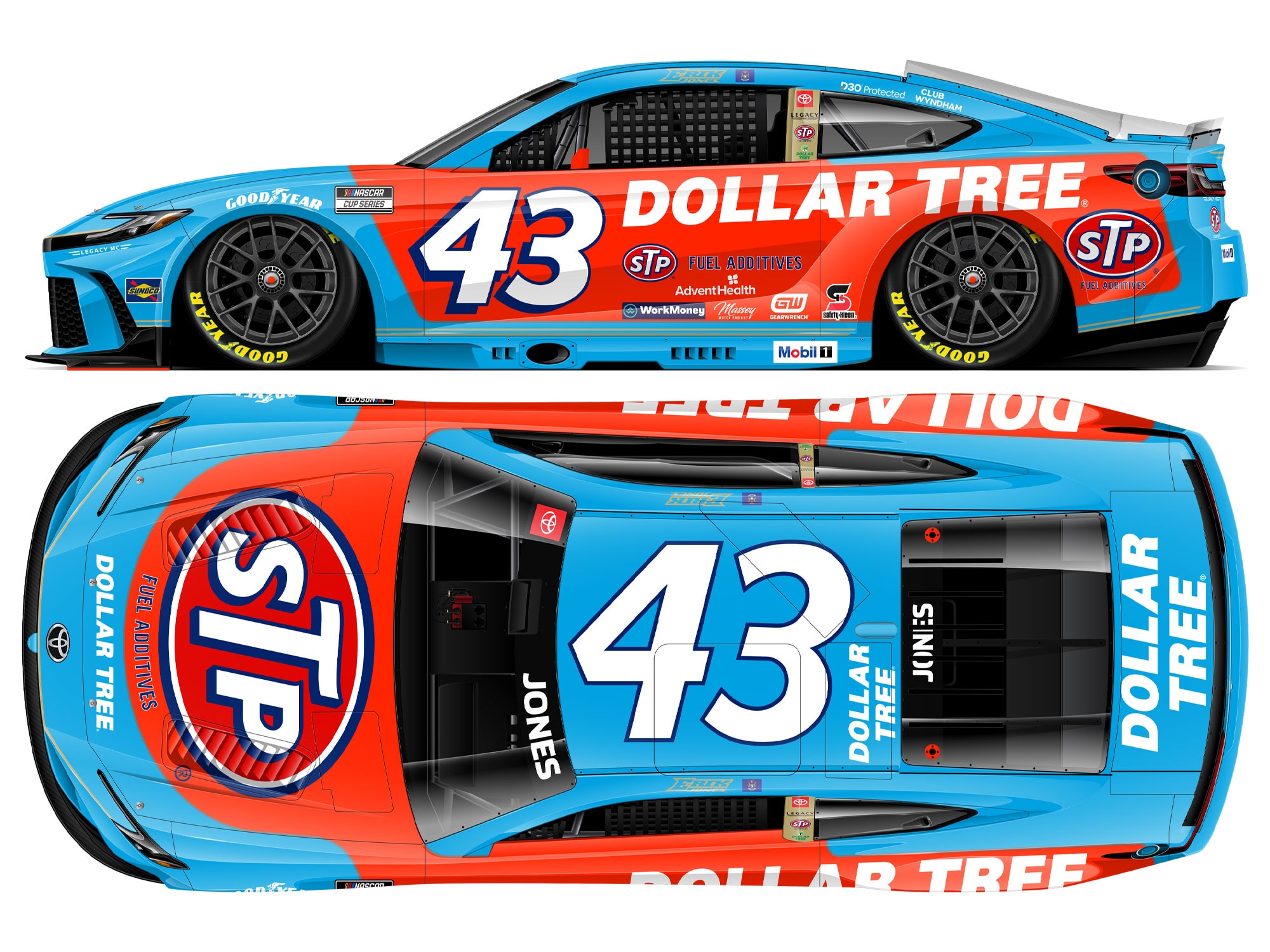 ERIK JONES 2025 DOLLAR TREE/STP 1:64 ARC DIECAST