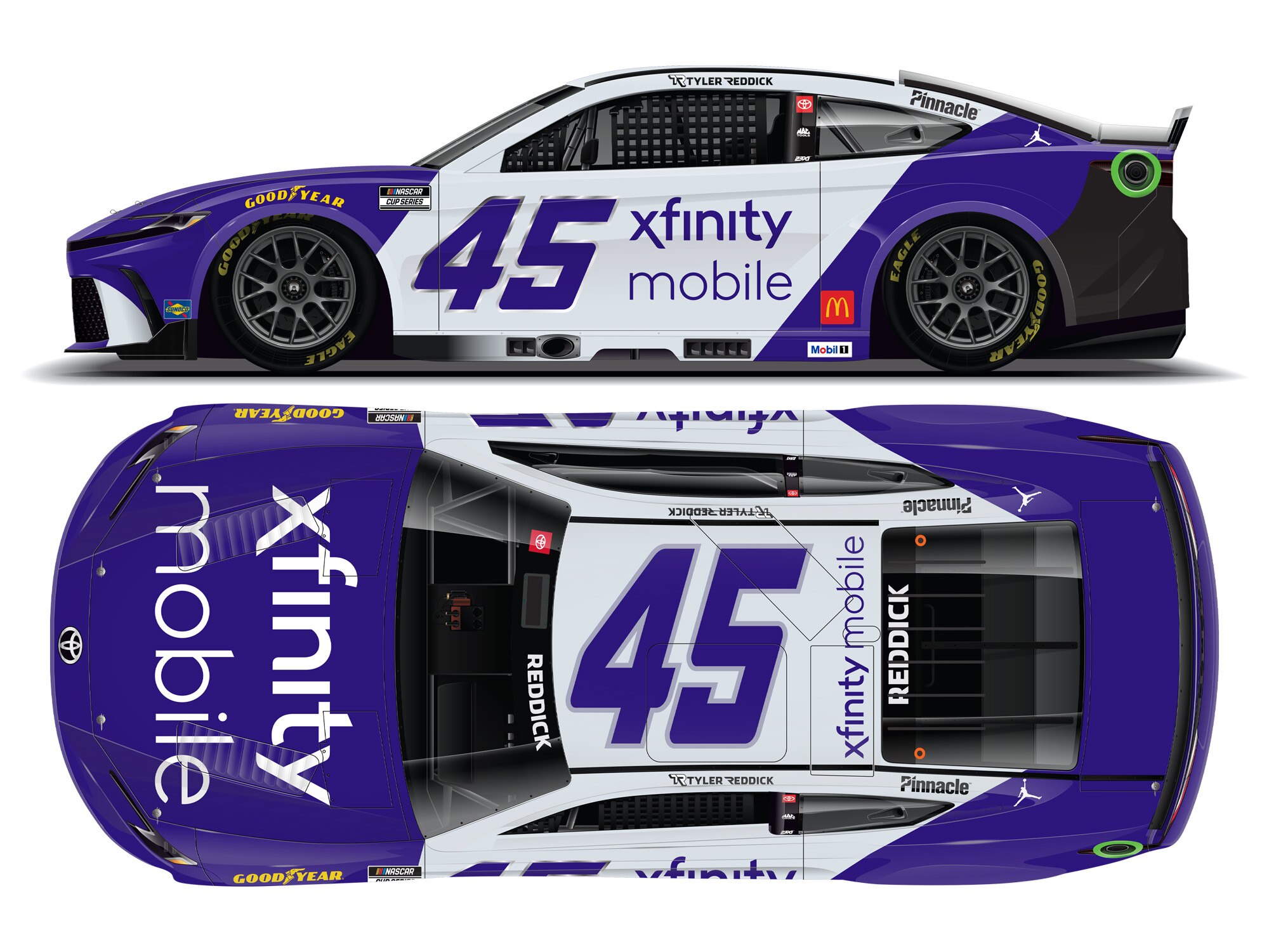 TYLER REDDICK 2025 XFINITY MOBILE 1:64 ARC DIECAST