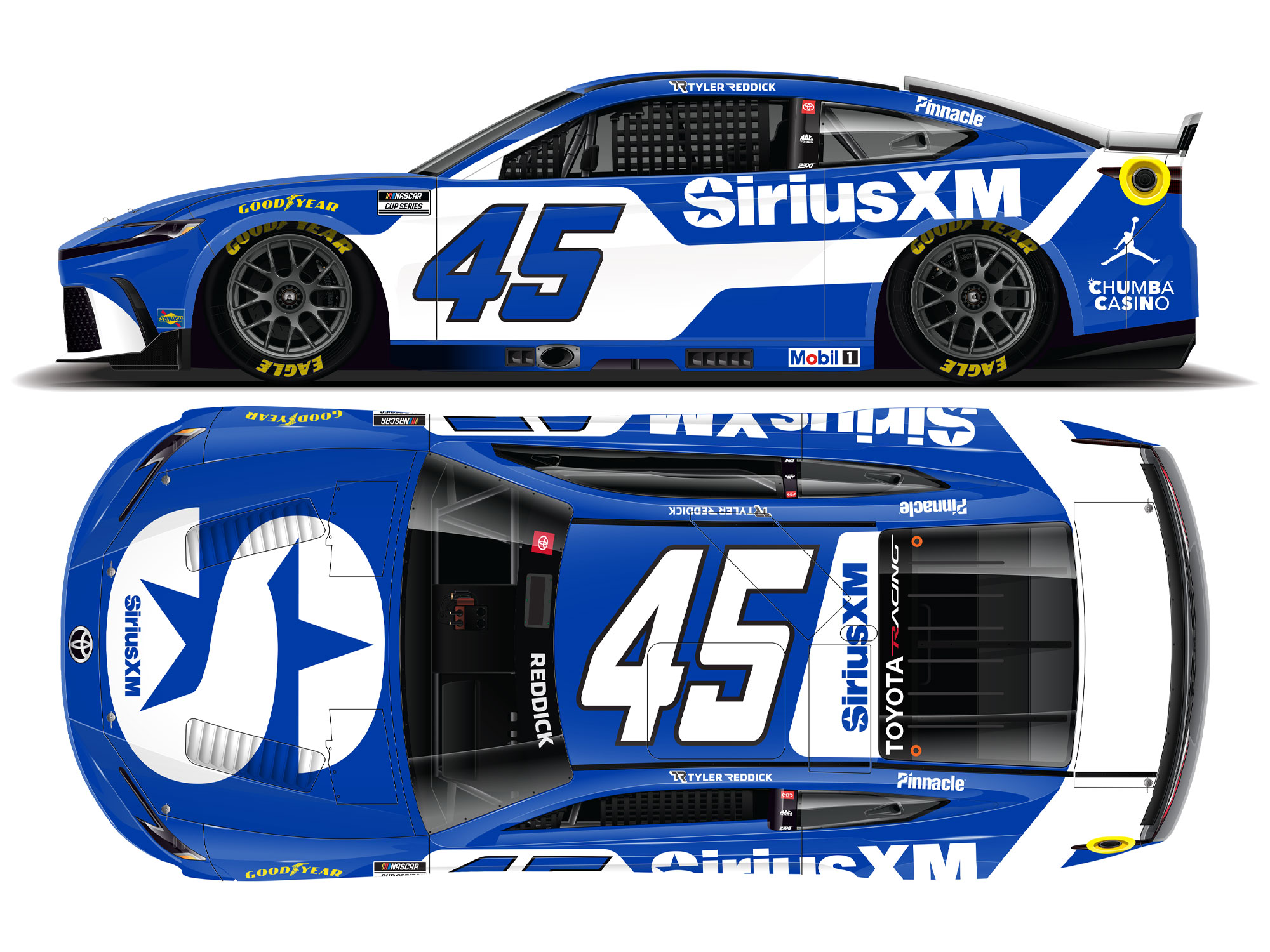 TYLER REDDICK 2026 SIRIUSXM 1:24 ELITE DIECAST