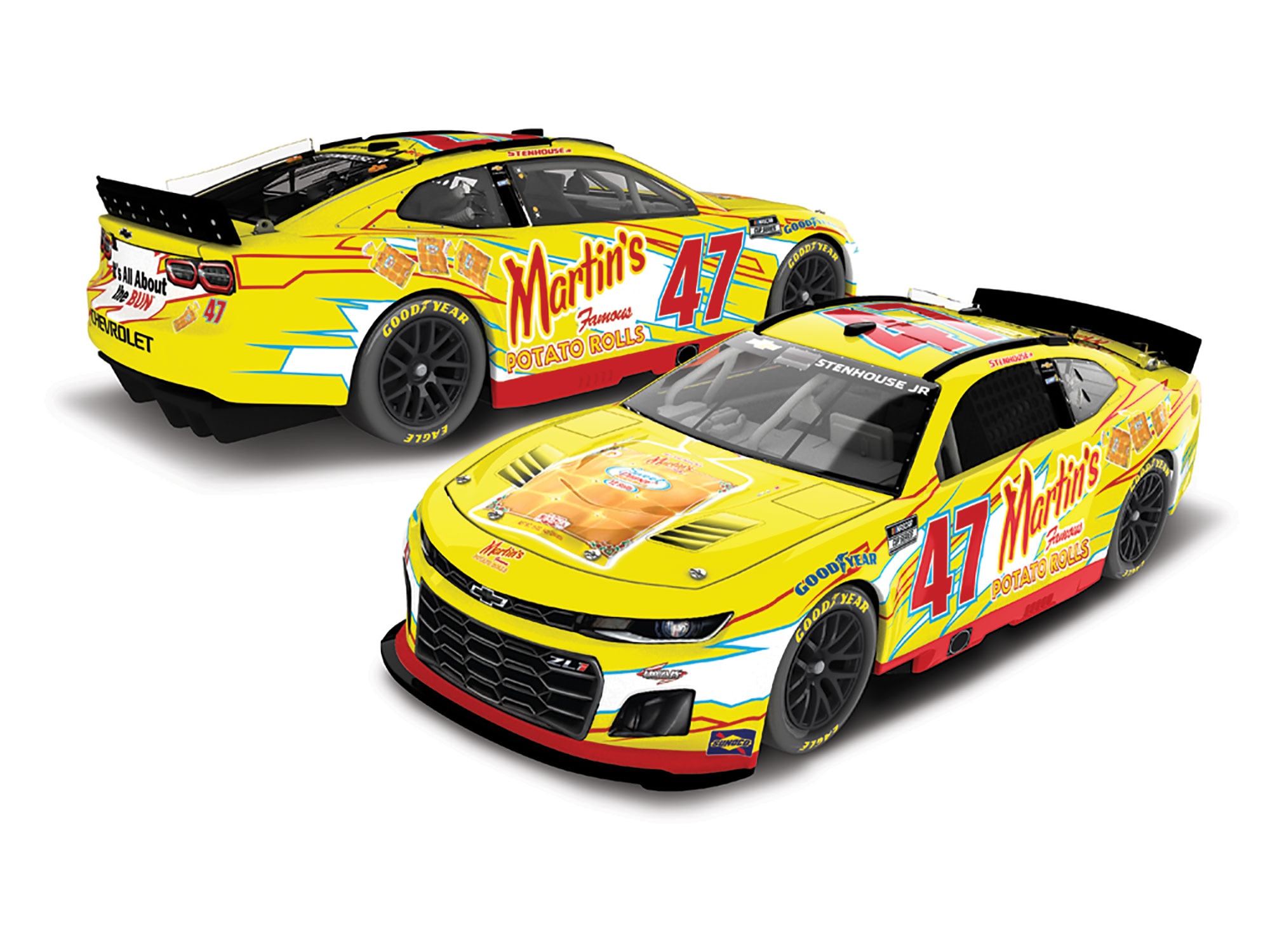 RICKY STENHOUSE JR. 2025 MARTIN'S FAMOUS POTATO ROLLS 1:64 ARC DIECAST