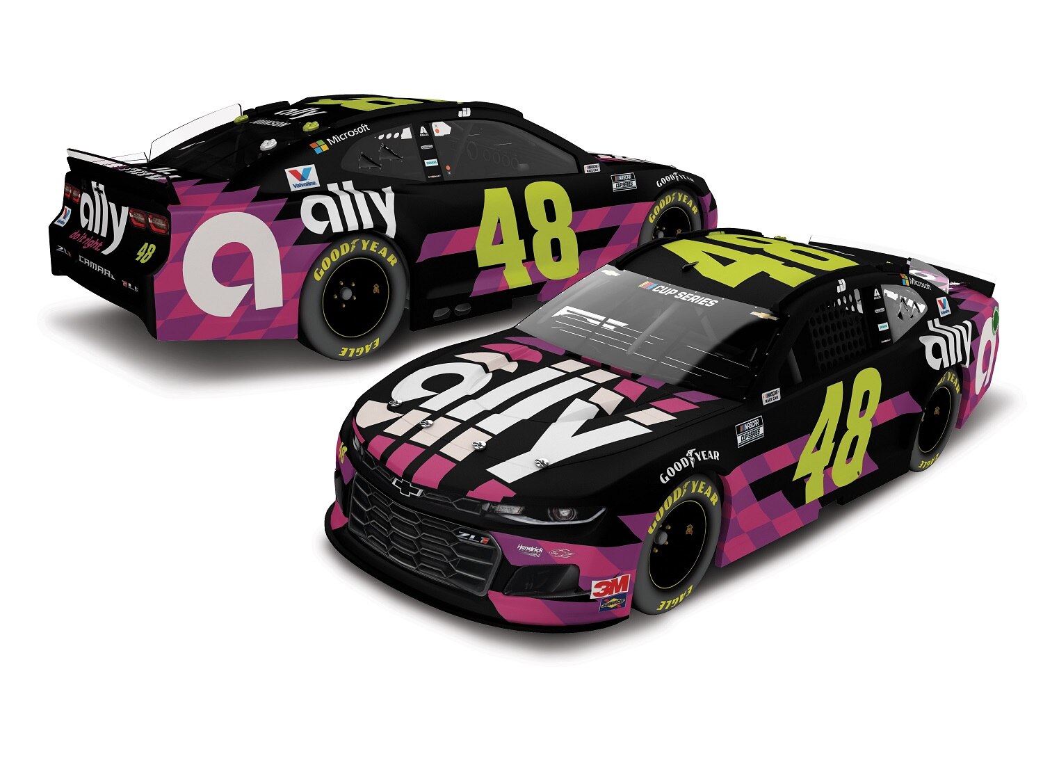 Daytona Clash Winner 1:24 Lionel Racing Jimmie Johnson 2019 Ally Financial/