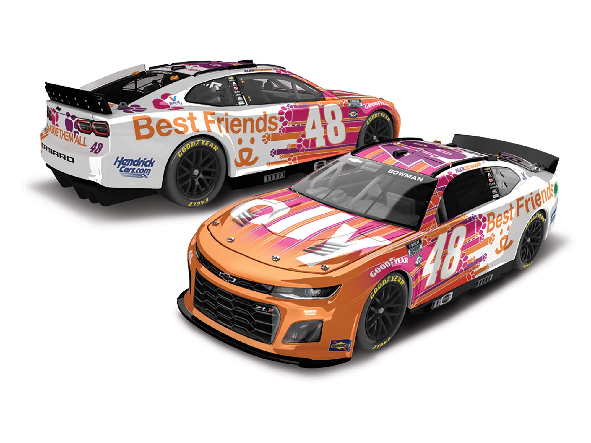 ALEX BOWMAN 2023 ALLY BEST FRIENDS 1:24 ELITE DIECAST