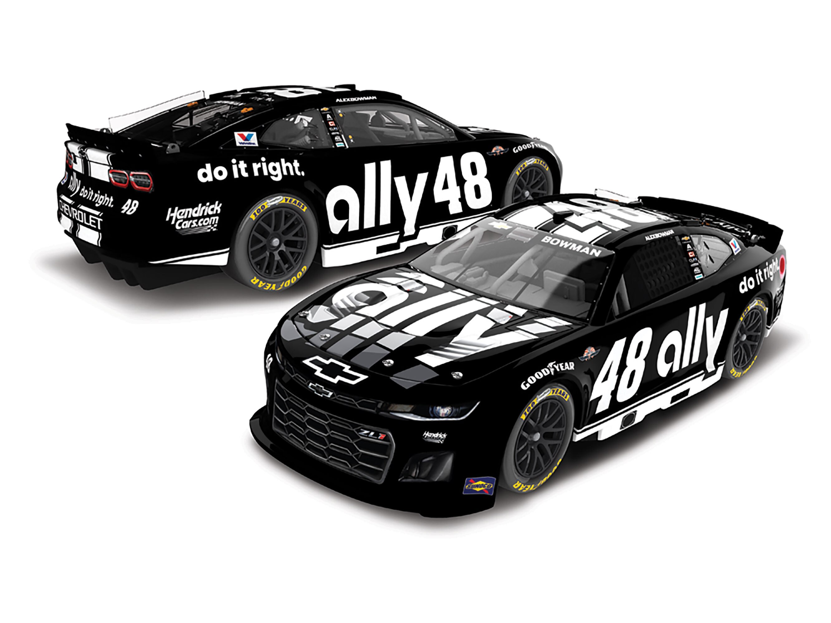 ALEX BOWMAN 2025 ALLY THROWBACK 1:24 ELITE PREMIER DIECAST