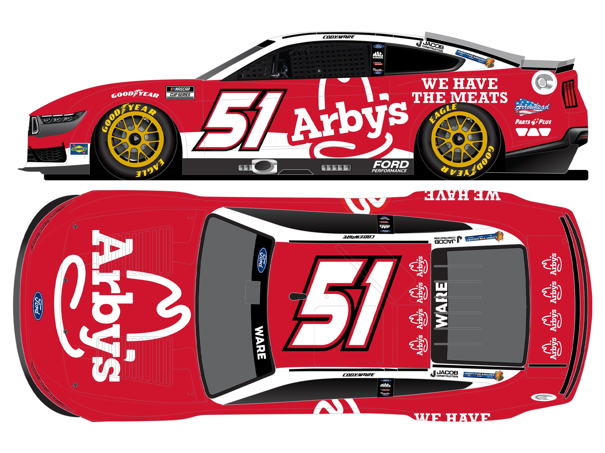 CODY WARE 2025 ARBY'S 1:24 COLOR CHROME ARC DIECAST