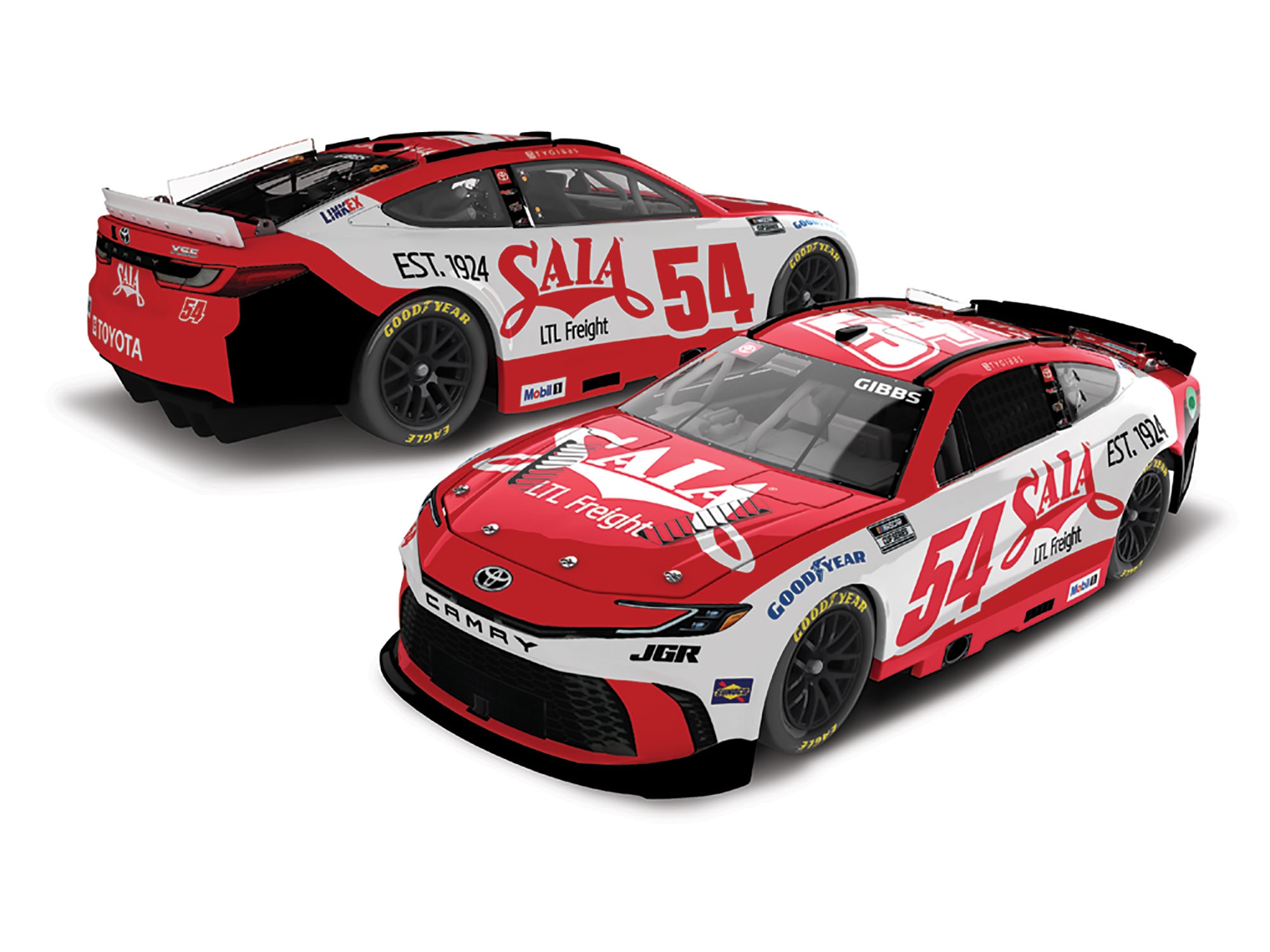 TY GIBBS 2025 SAIA LTL FREIGHT 1:64 ARC DIECAST