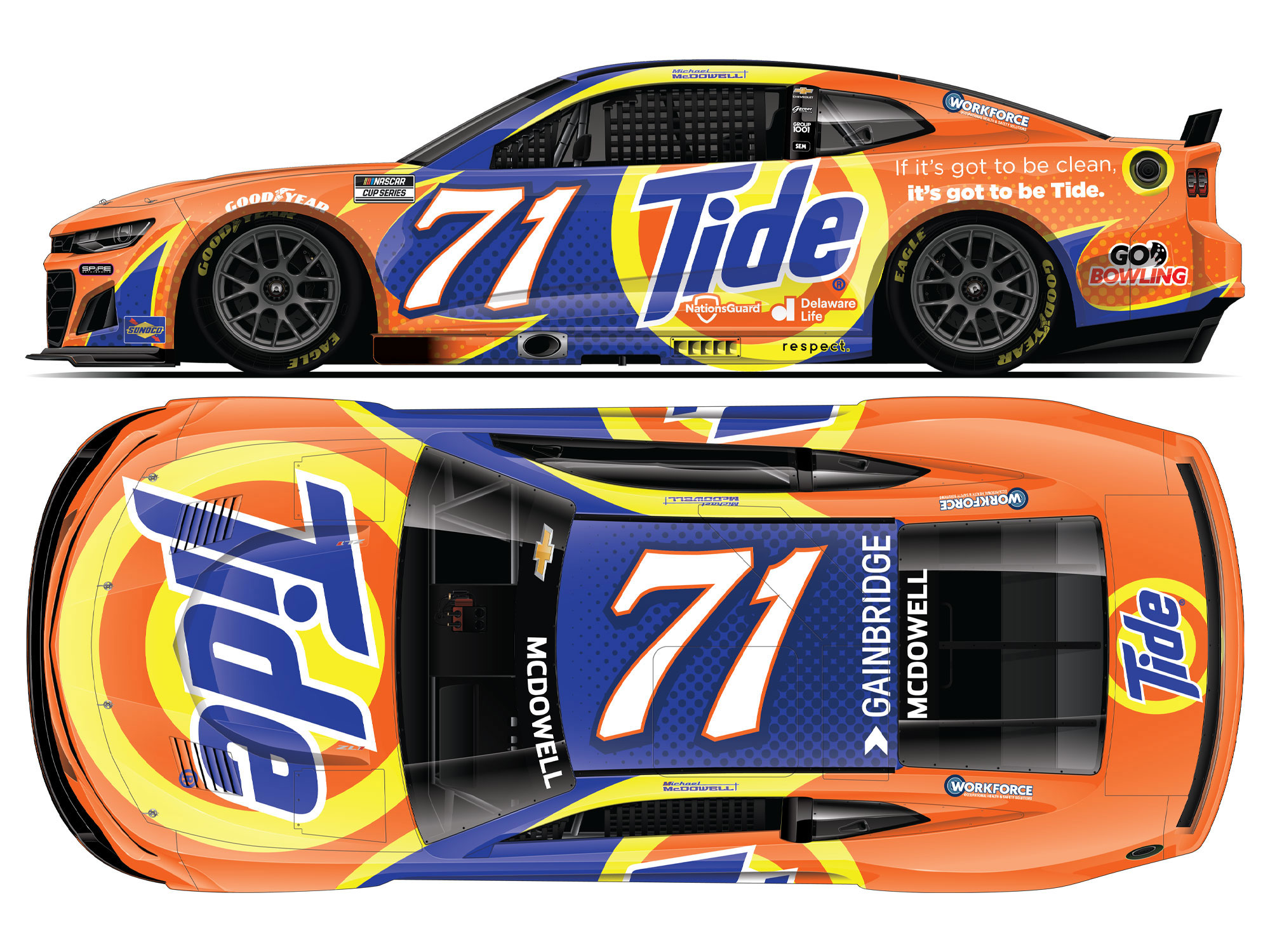 MICHAEL MCDOWELL 2025 TIDE 1:24 ARC DIECAST