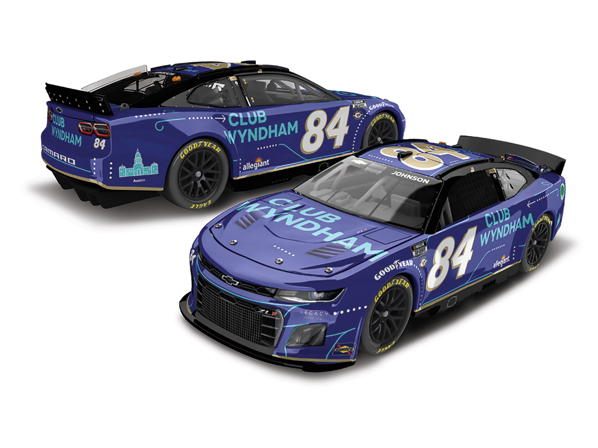 JIMMIE JOHNSON 2023 CLUB WYNDHAM 124 ARC DIECAST