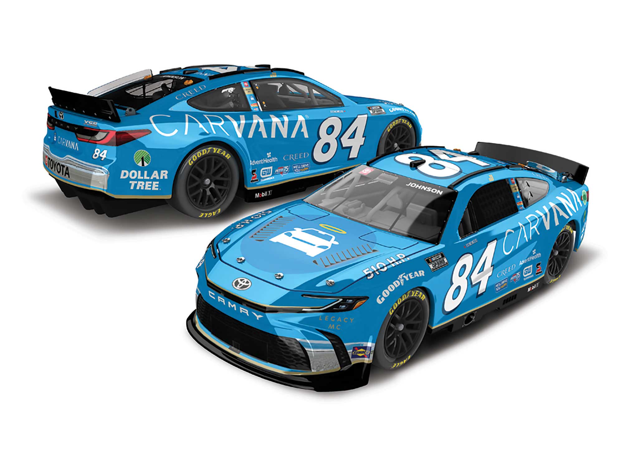 JIMMIE JOHNSON 2024 CARVANA 1:24 LIQUID COLOR ELITE DIECAST