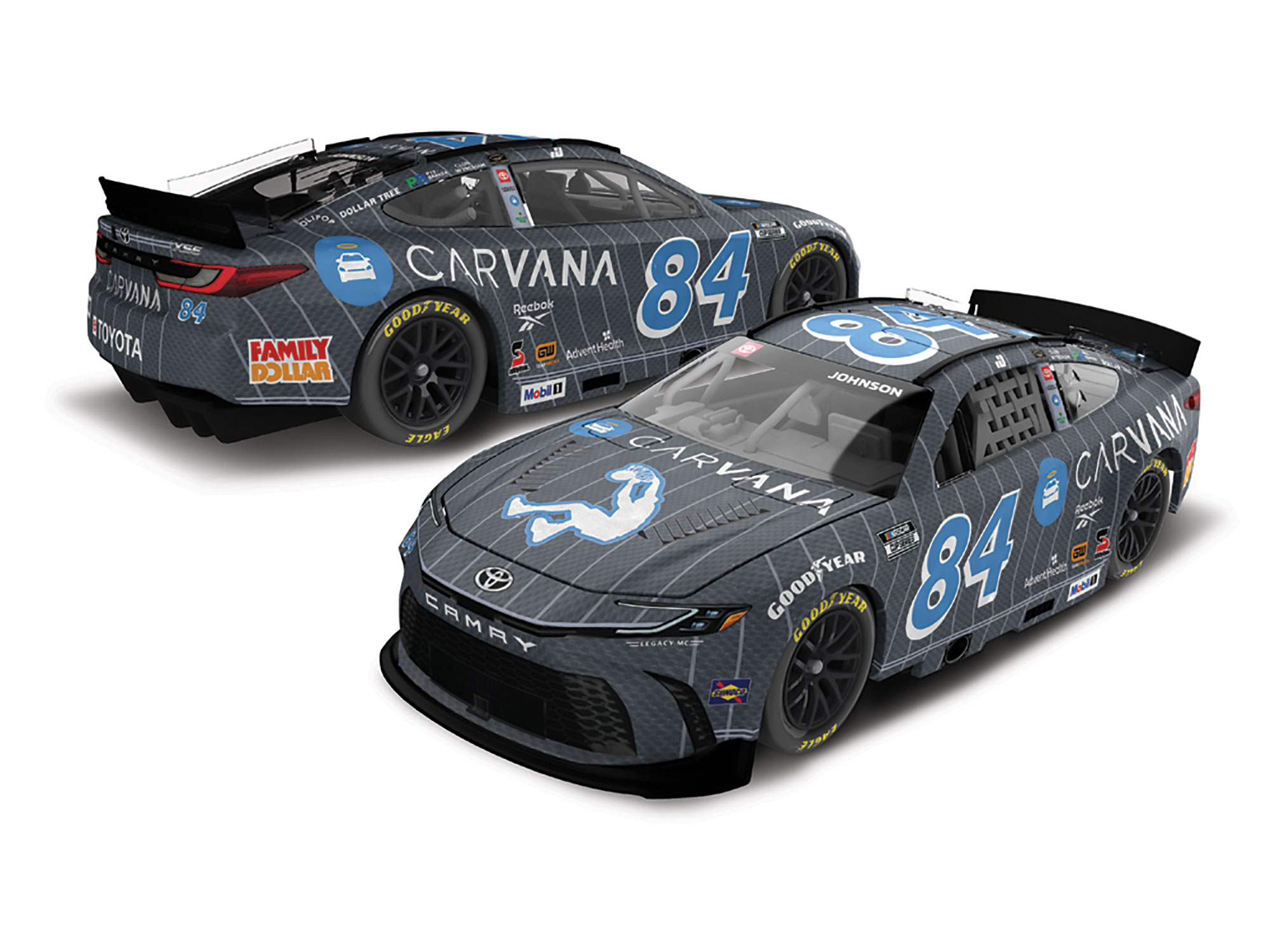 JIMMIE JOHNSON 2025 CARVANA SHAQ 1:64 ARC DIECAST