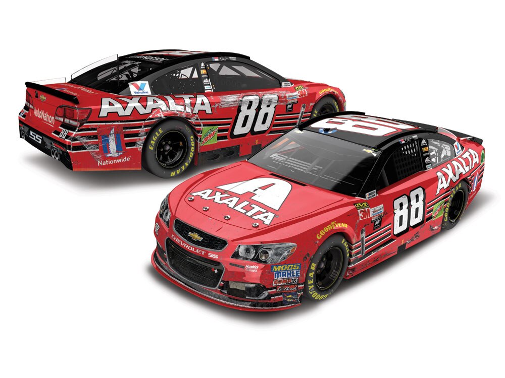 dale jr raced version diecast