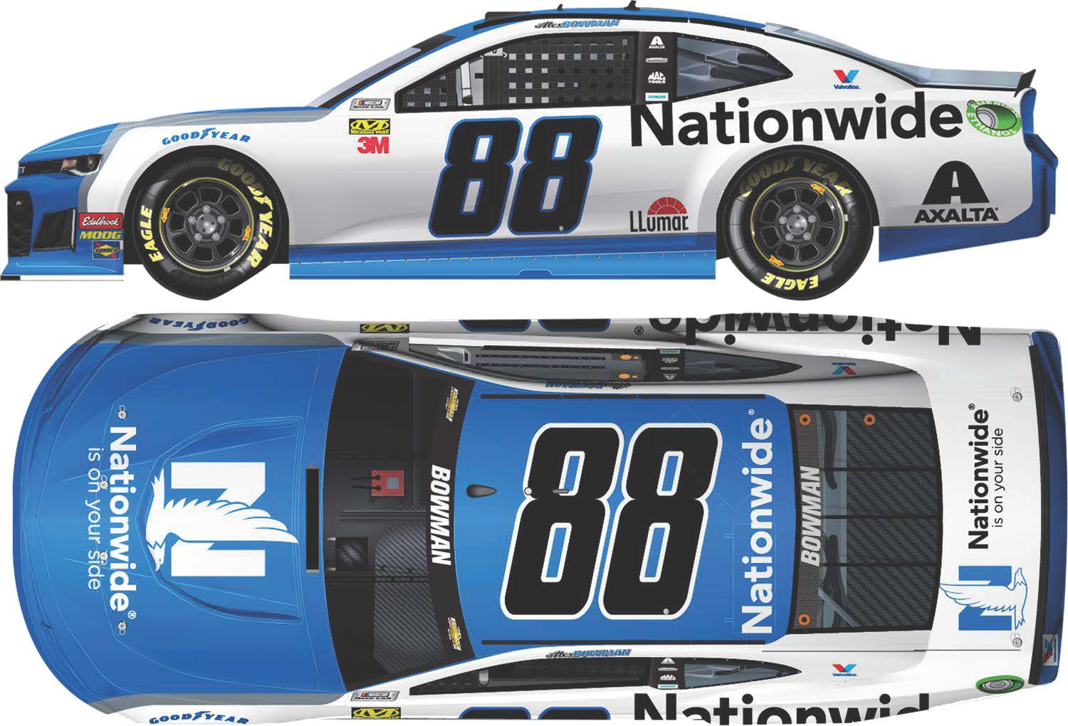 alex bowman eagles diecast