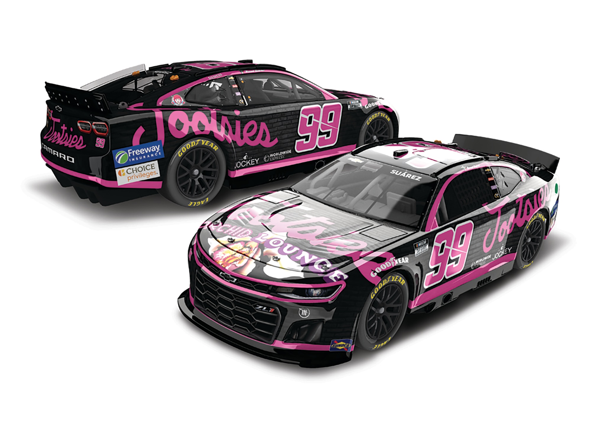 DANIEL SUAREZ 2024 TOOTSIES PINK 1:64 ARC DIECAST