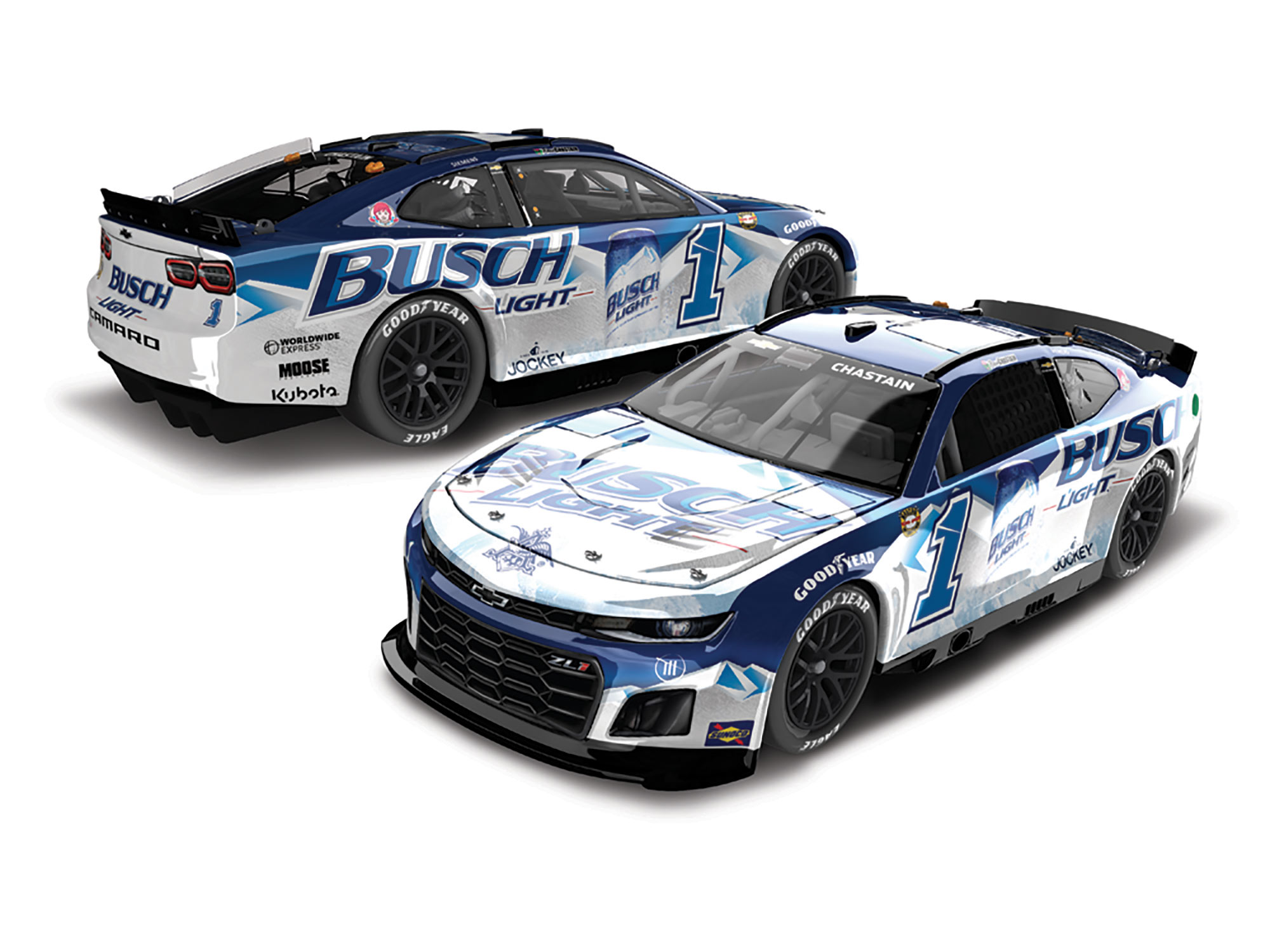 ROSS CHASTAIN 2024 BUSCH LIGHT THROWBACK 1:24 ELITE DIECAST